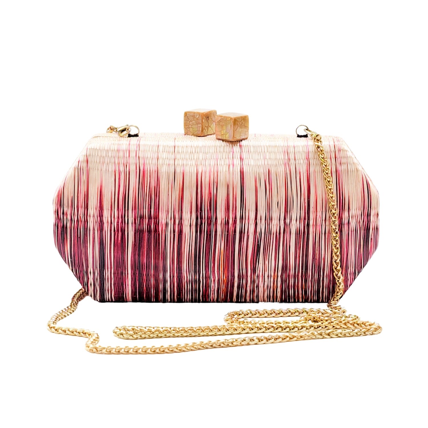 Women’s Sarsuela Handwoven Clutch Wine LikhÃ¢