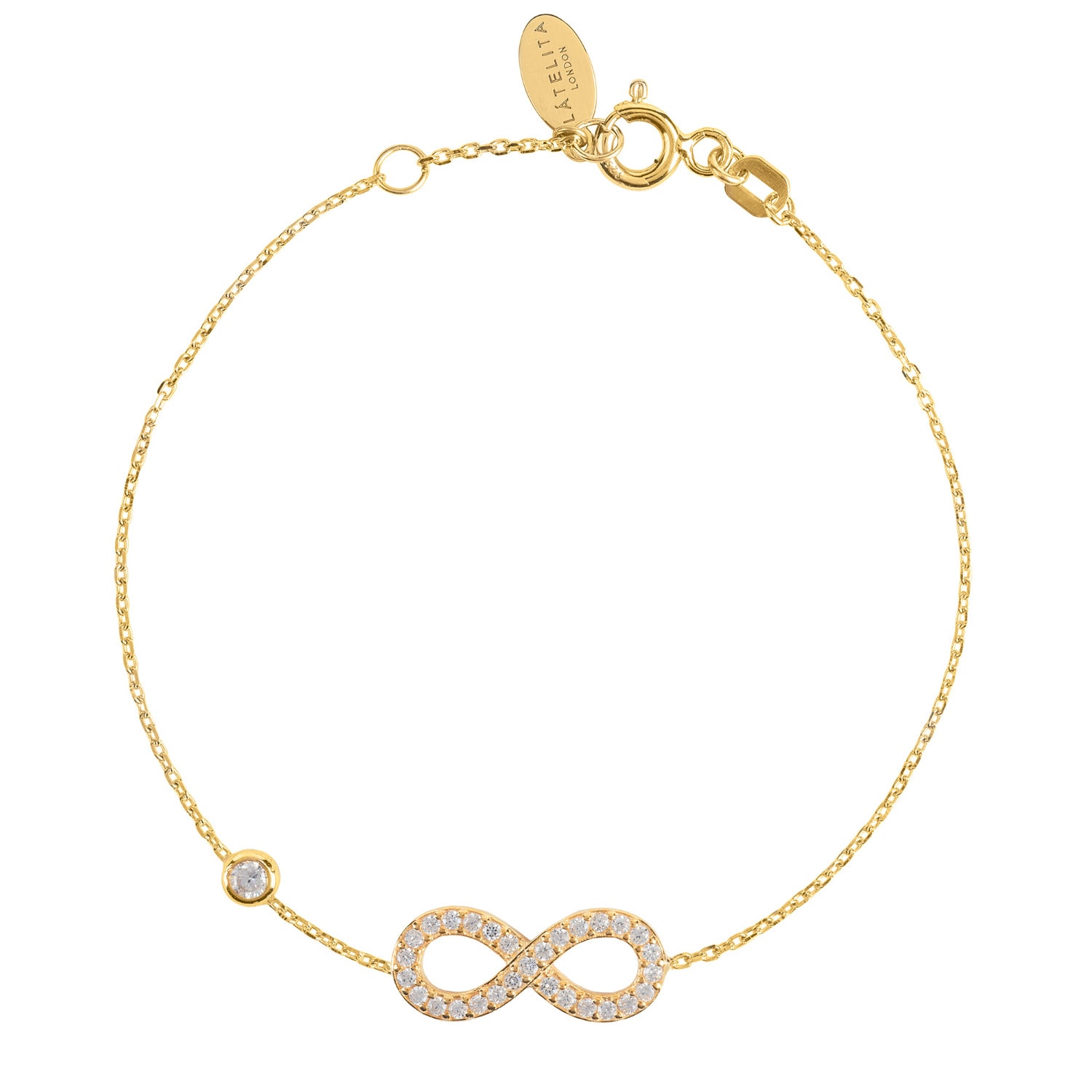 Women’s Eternity Infinity Bracelet Gold Latelita