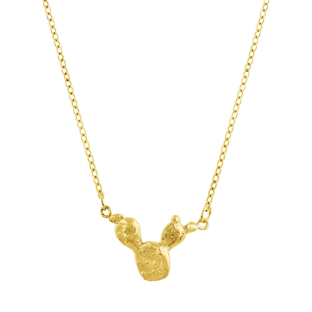 Women’s Gold Necklace Cactus Sophie Simone Designs