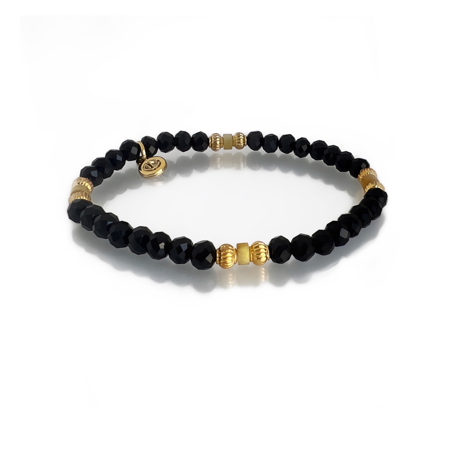 Women’s November Beaded Birthstone Bracelet Gold Cvlcha