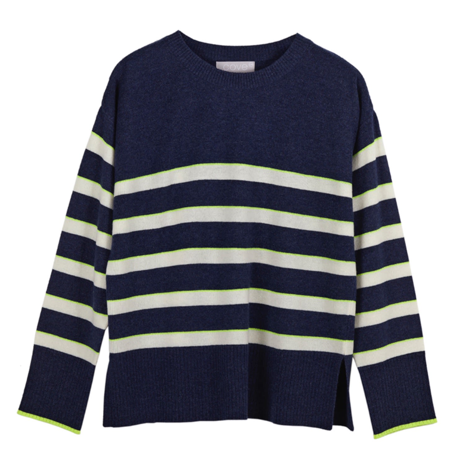 Women’s Blue Nina Navy Breton Stripe Jumper S/M Cove