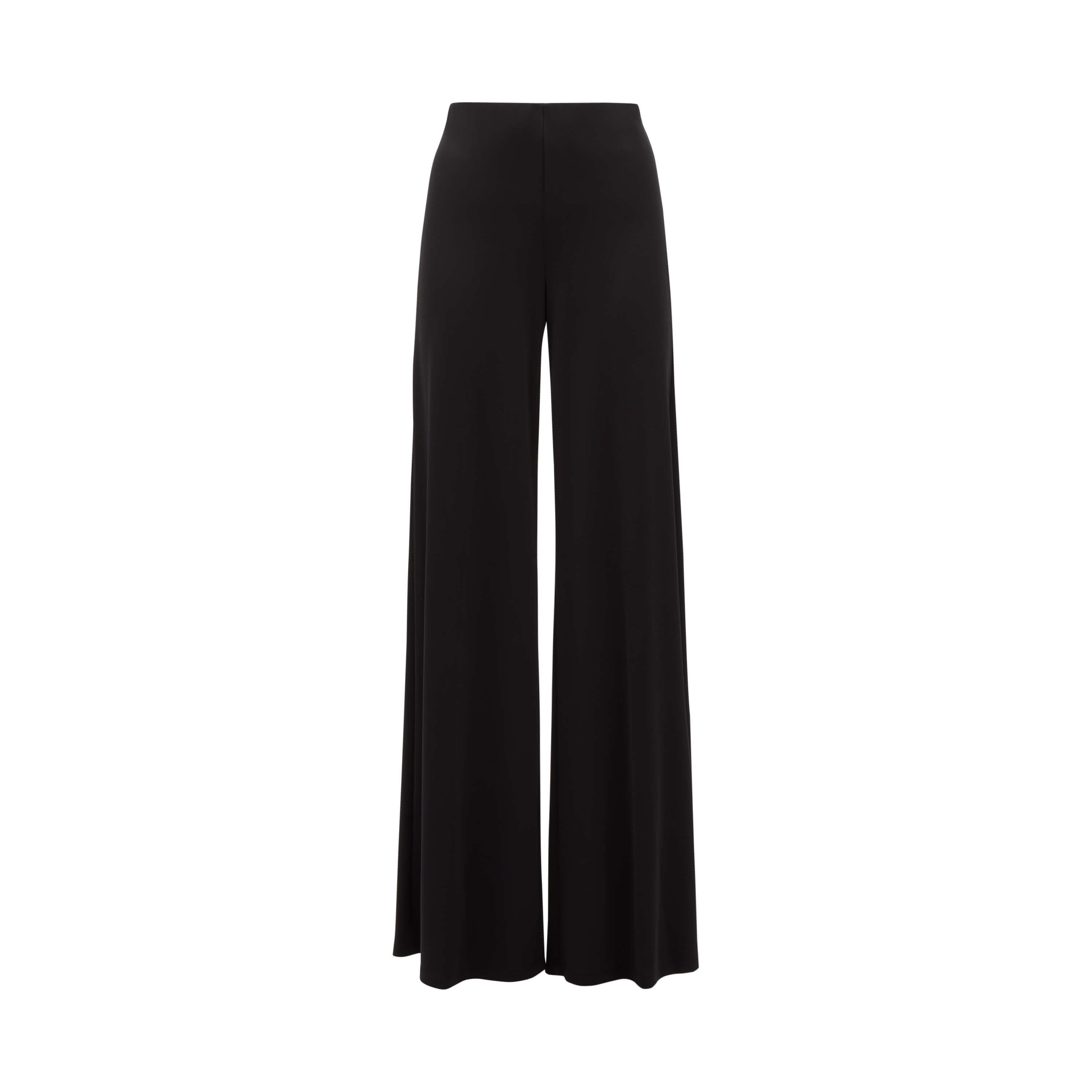 Women’s Black Wide Leg Palazzo Trousers XXXL James Lakeland