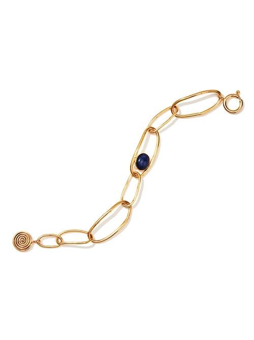 Women’s Gold Lapis Spiral Link Bracelet Nectar Nectar
