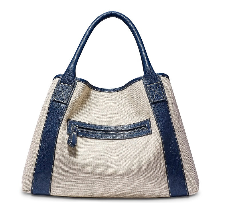 Women’s Michelle Tote - Neutrals & Navy One Size Modus Rio