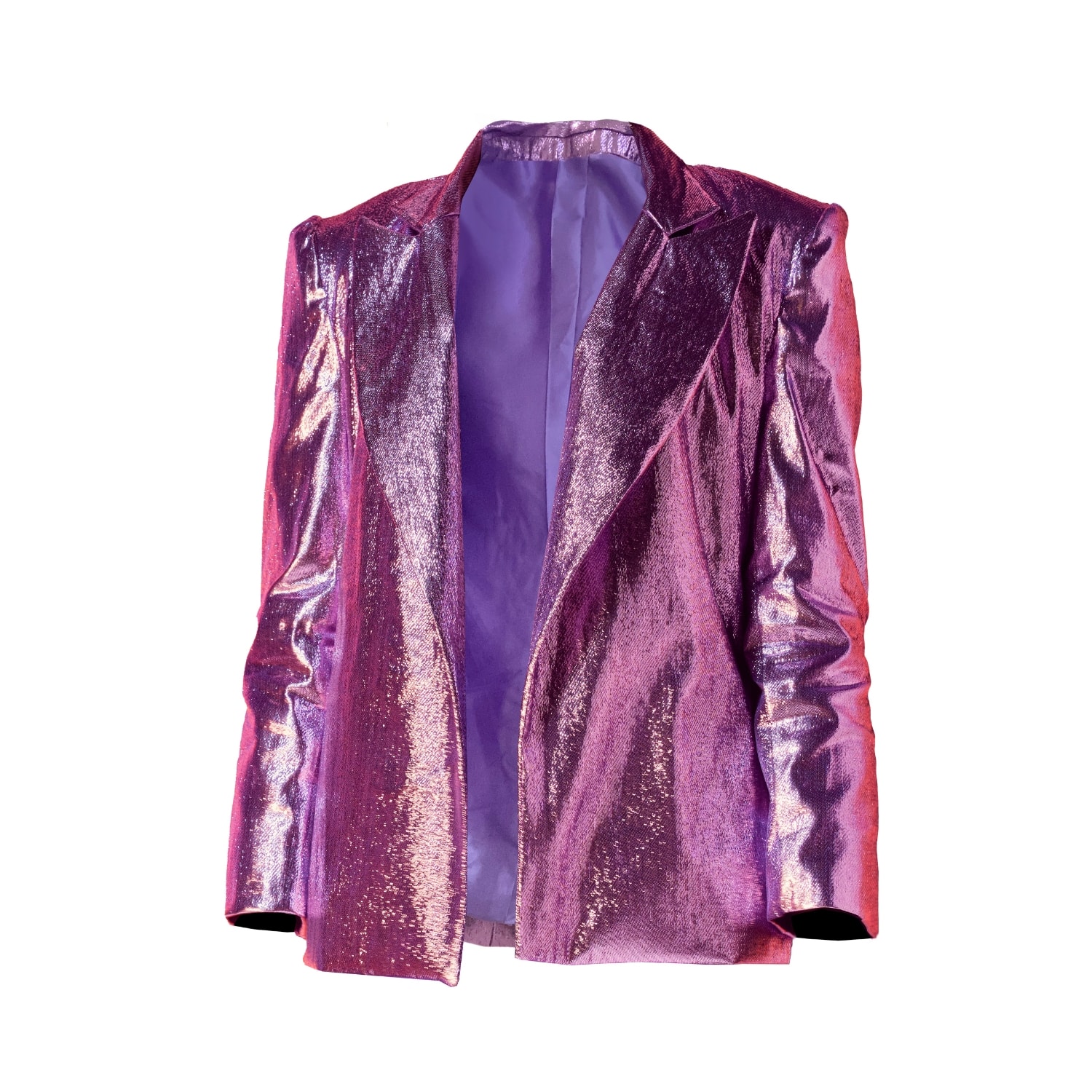 Women’s Pink / Purple Sasha Blazer - Metallic Lavender Extra Small Kroir