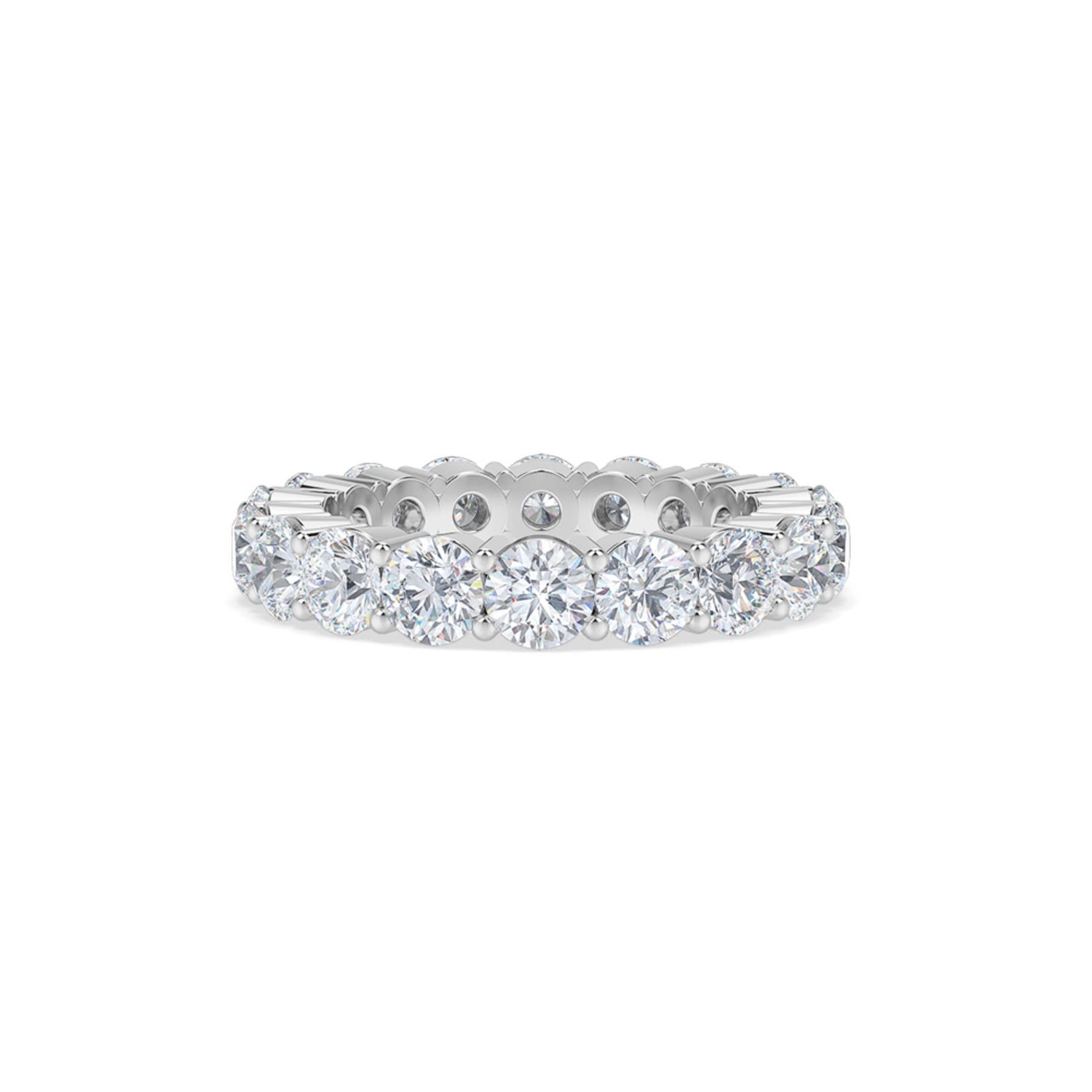 Women’s White Round Brilliant Diamond Eternity Ring Itara Jewelry