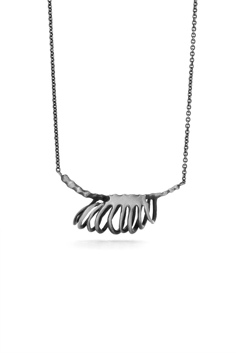 Women’s Milagros - Necklace - Silver Rib Cage Orrifinn Jewels