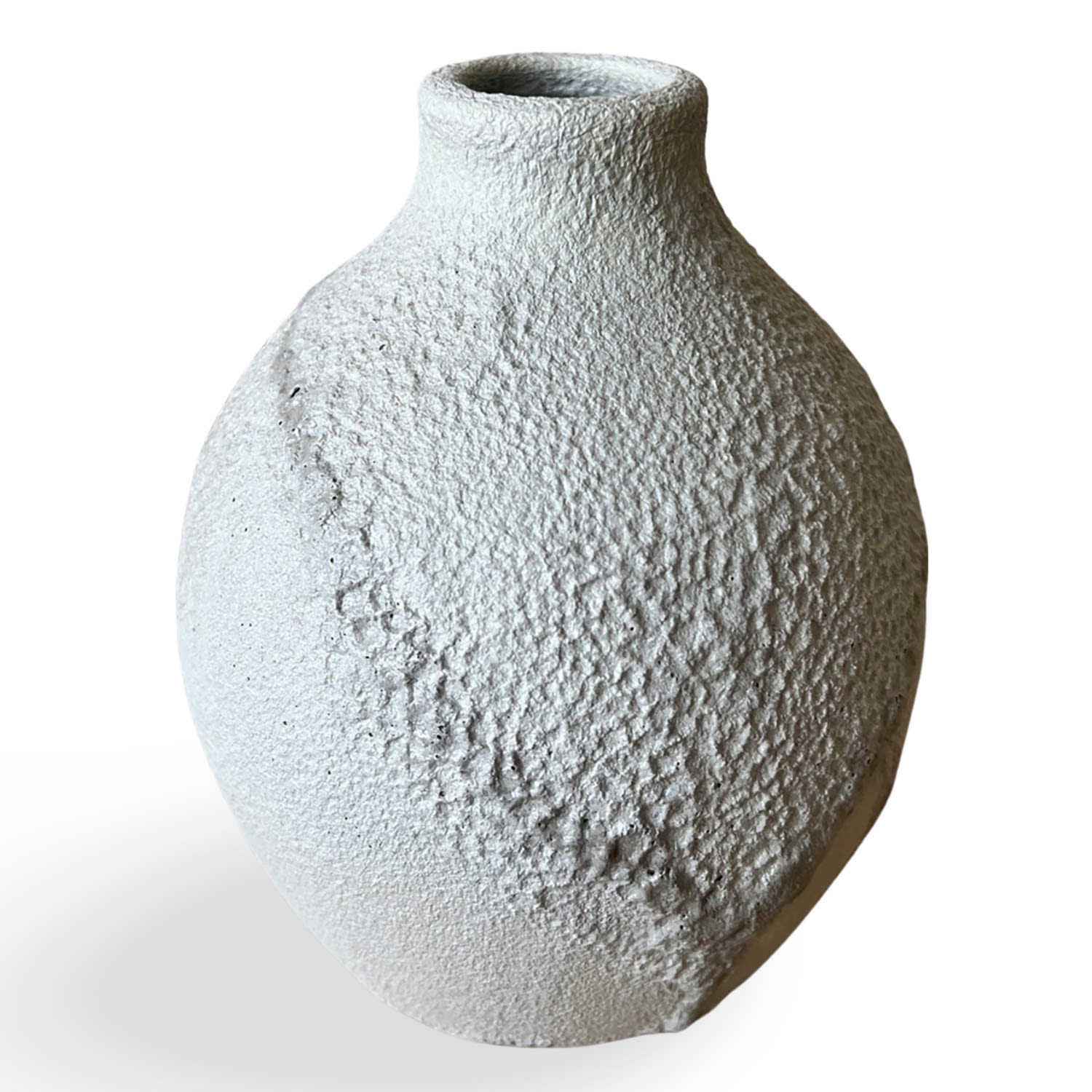 Grey Gray Ara Crater Vase Gina Desantis Ceramics