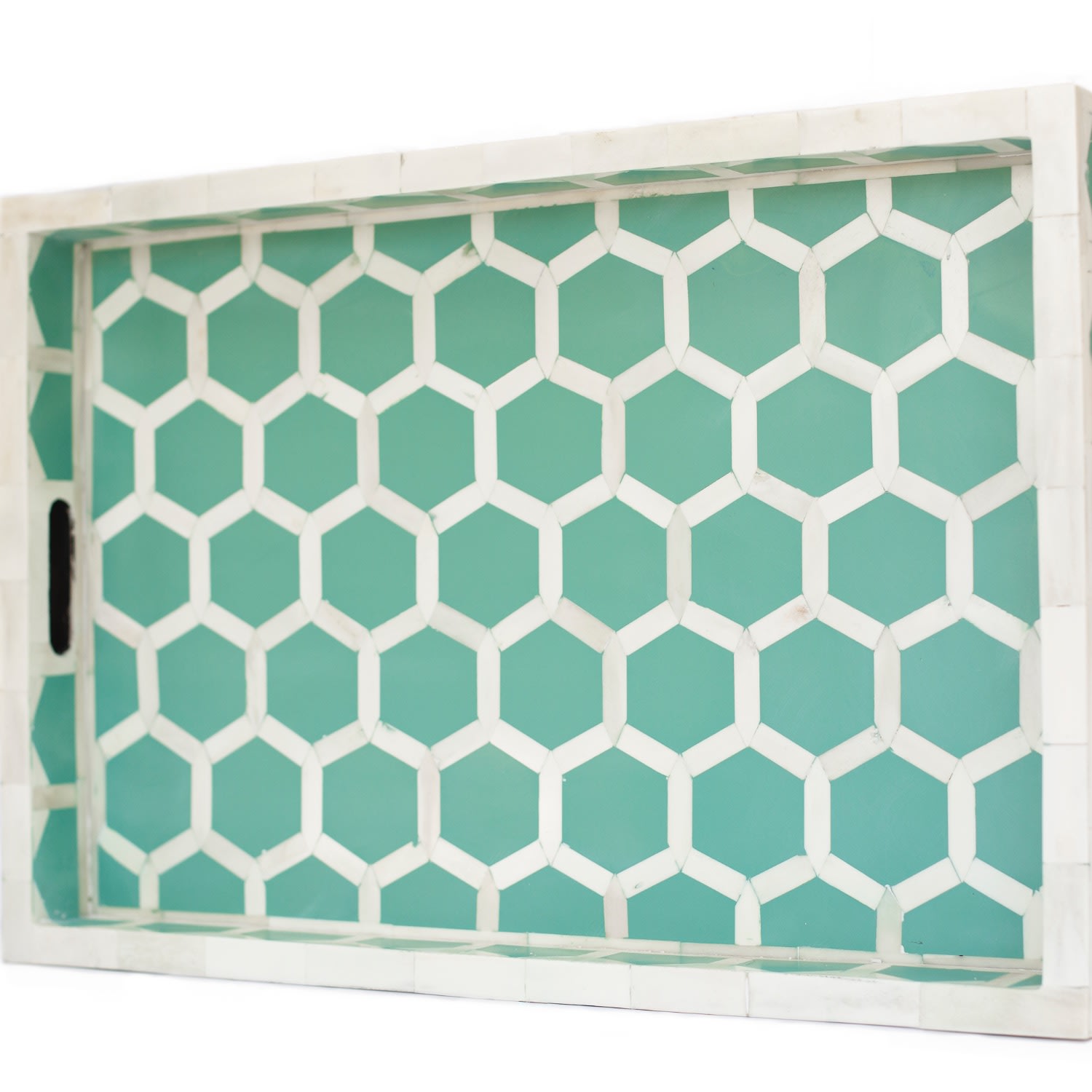 Blue Honeycomb Tray Le Jaana