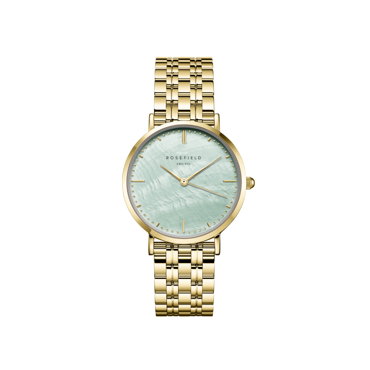 Women’s Rosefield Upper East Side Mint Green Watch In Gold