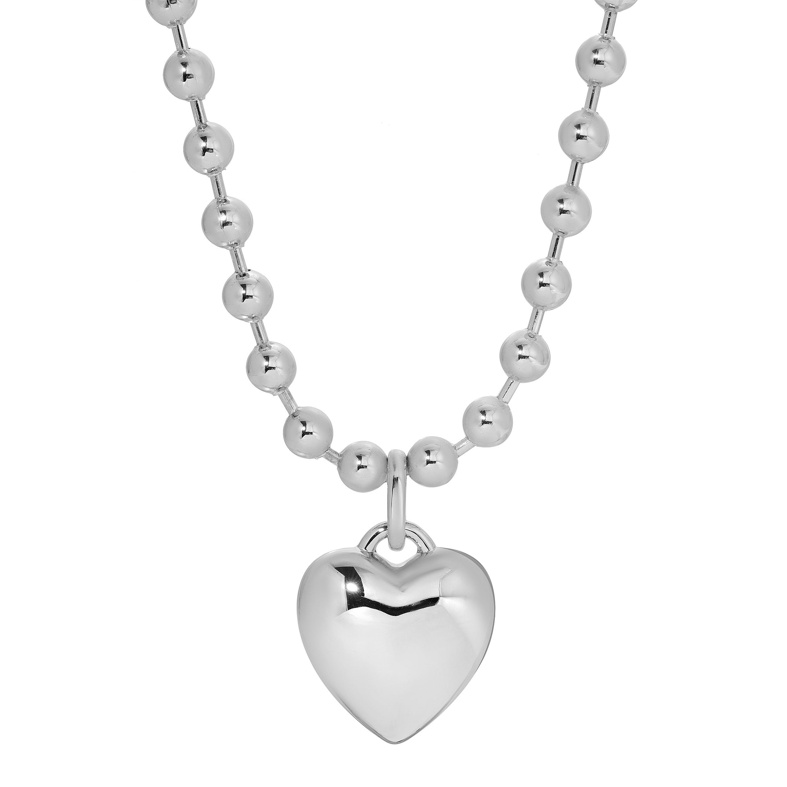 Women’s Leeada X Officially Quigley Capsule - That’s So Goode Heart Necklace - Silver Leeada Jewelry