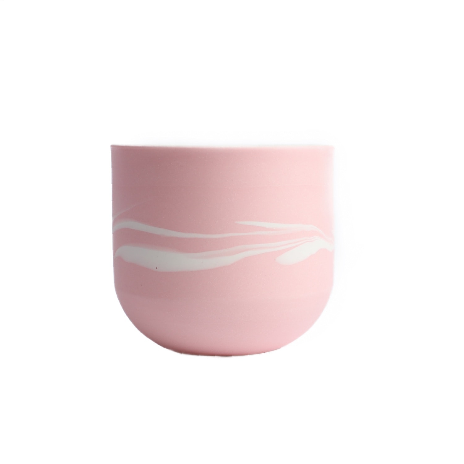 Pink / Purple / White Marbled Candle Holder - Pink One Size Michelle Williams Ceramics