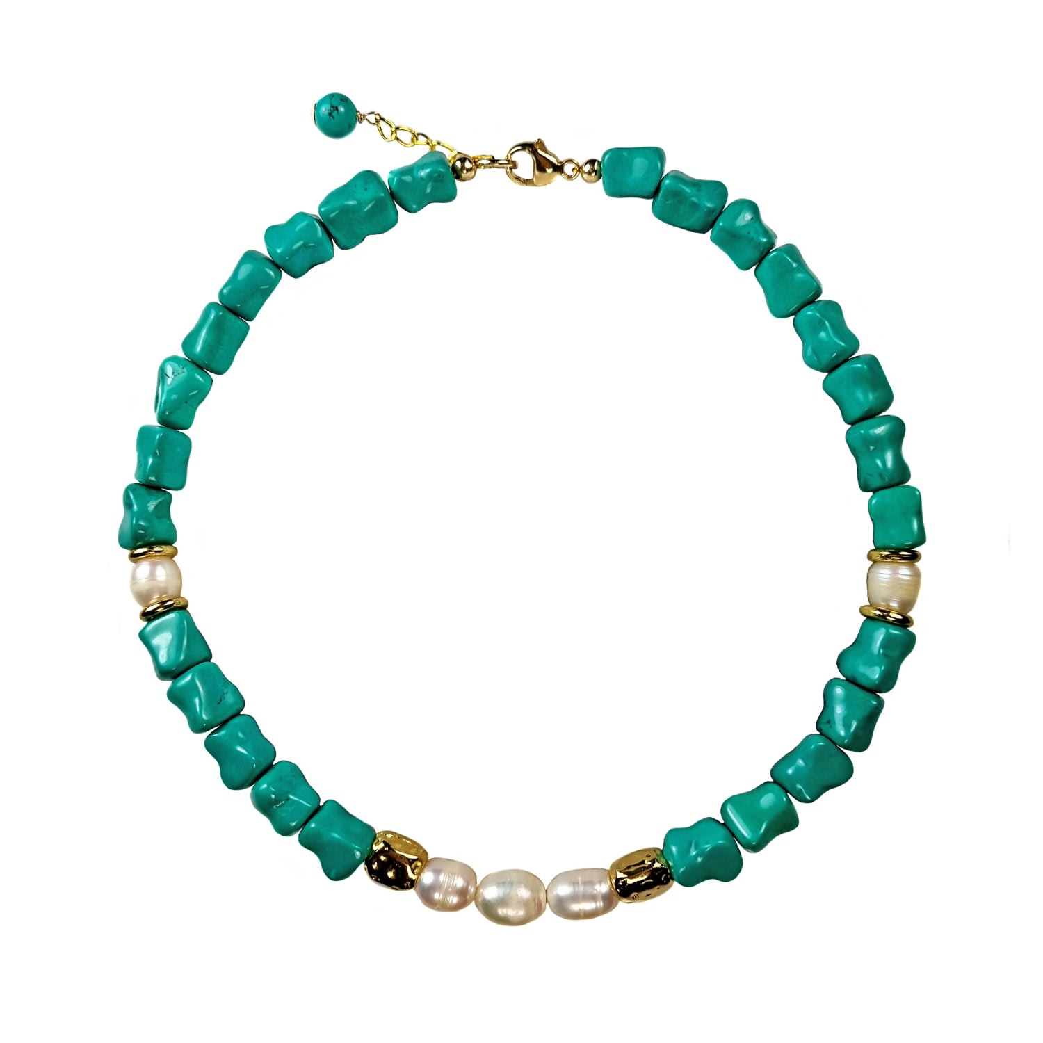 Women’s Erieta Turquoise Pearl Choker - Turquoise Maria Moyseos