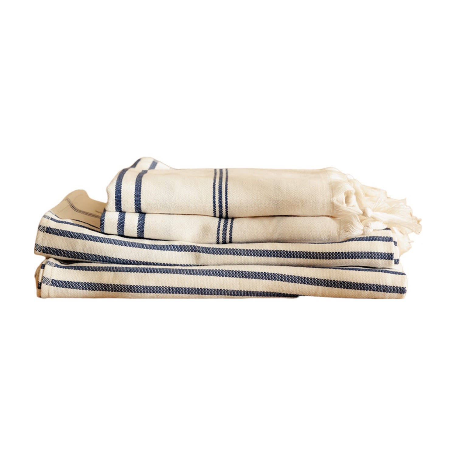 Blue Organic Cotton Turkish Towel Set Of 4 - Ocean Droplet Home Goods