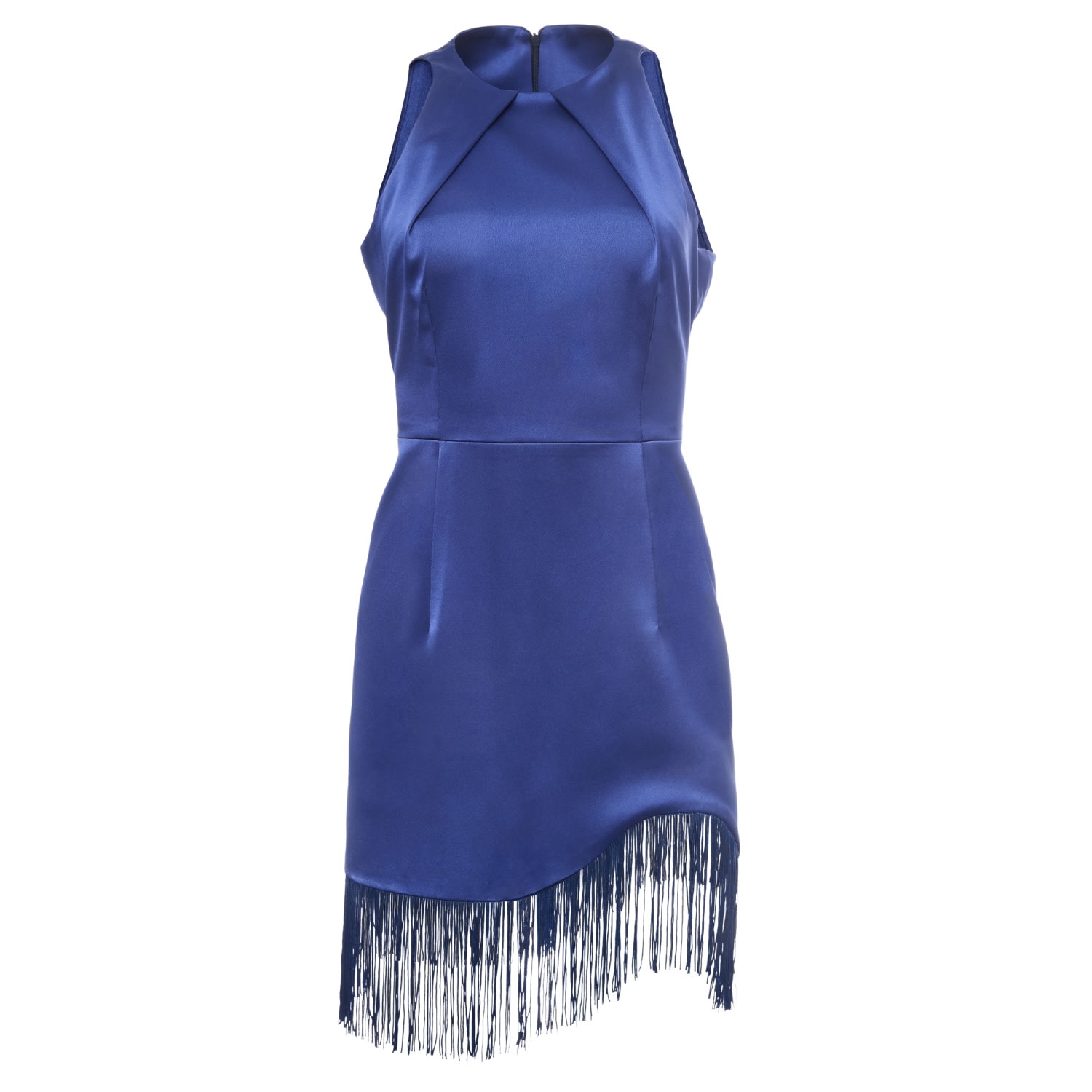 Women’s Blue Ashlee Navy Fringe Mini Dress Xxs Sara Mirza