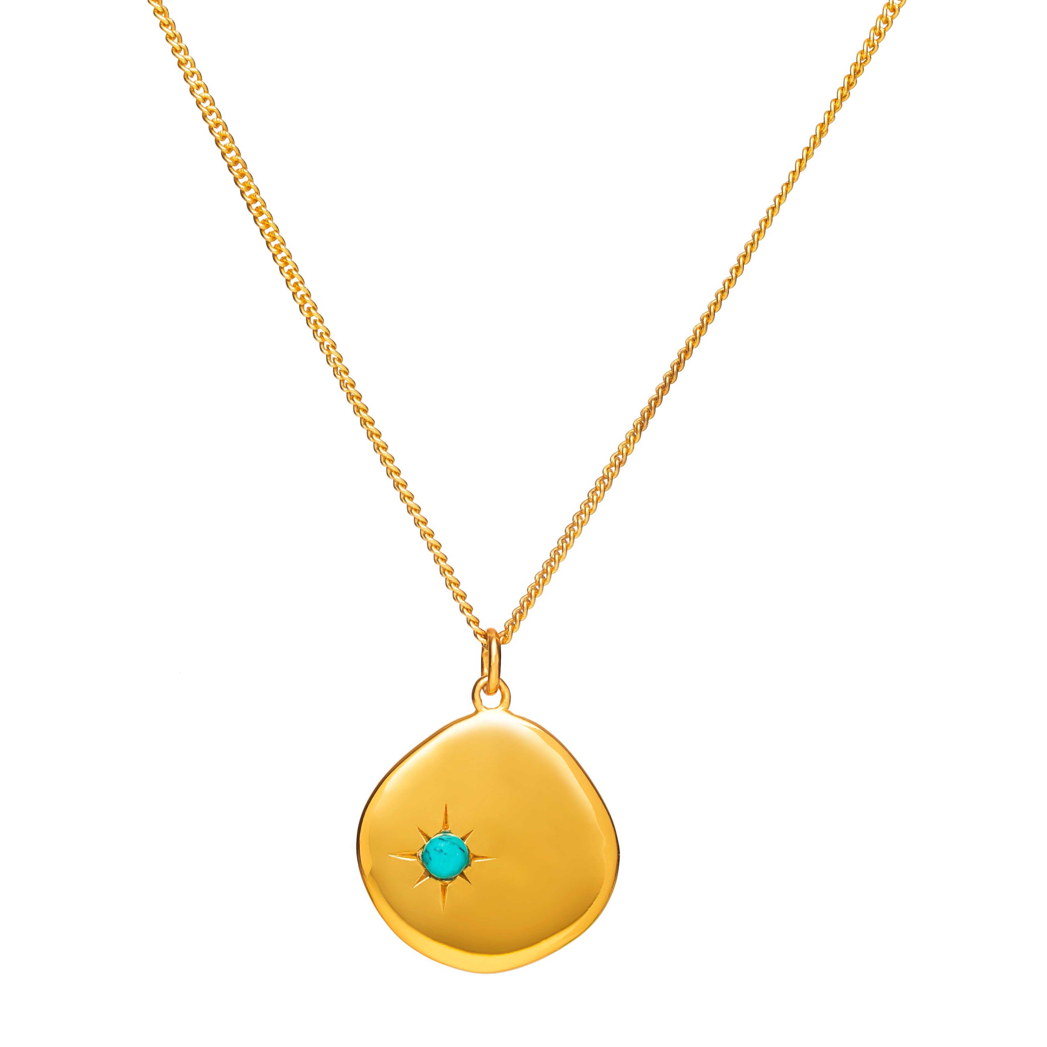 Women’s December Birthstone Necklace - Gold Mosuo Jewellery