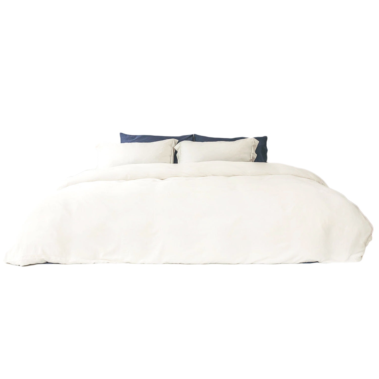 Australian Queen Bamboo Duvet Cover With 2 Pillow Slips. In Uk King - White Uk King Pasithea Sleep