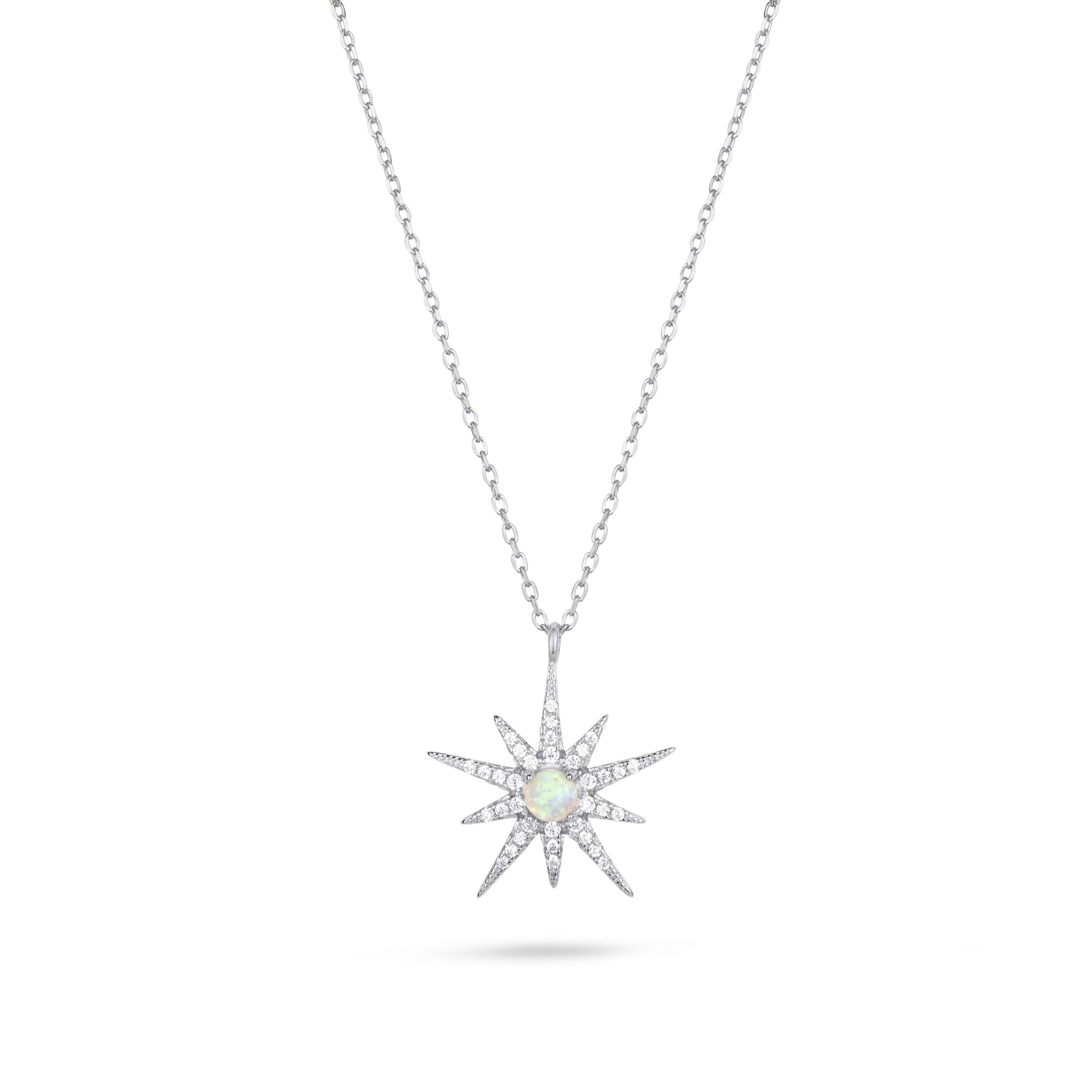 Women’s North Star Necklace In Silver Gold Trip