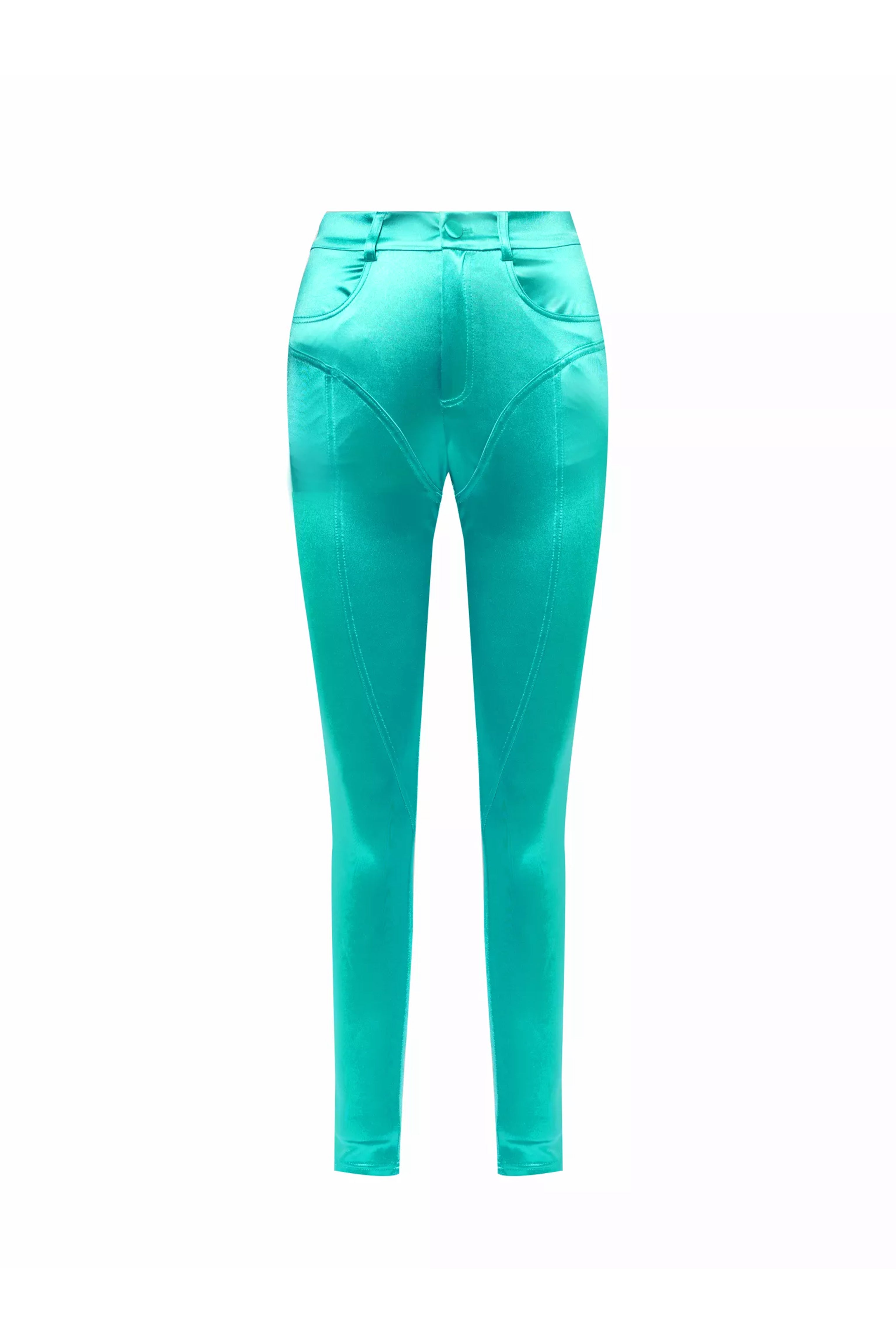 Women’s Blue Elvis Aqua Disco Trousers Extra Small Amy Lynn