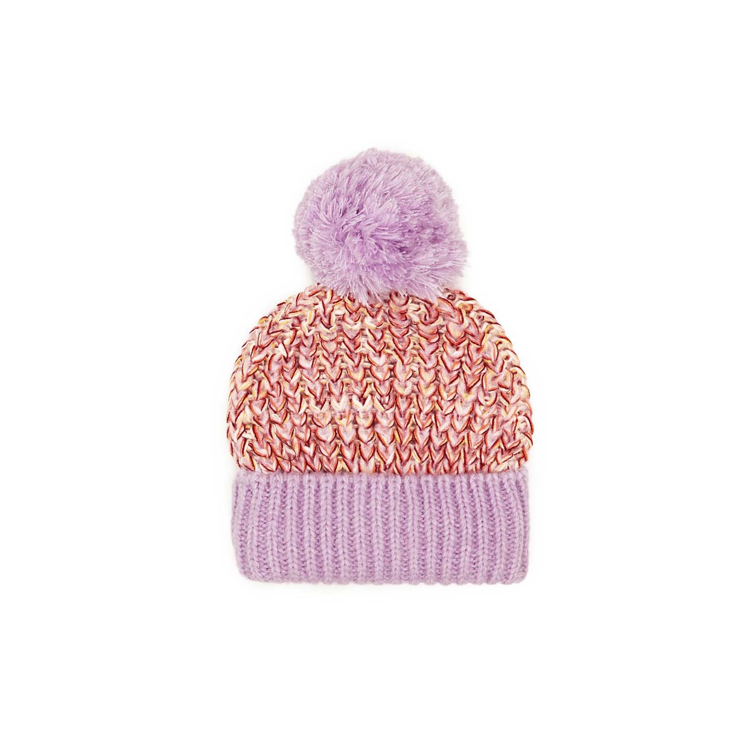 Women’s Pink / Purple Lolly Beanie Bobble Hat Lilac Cara & the Sky