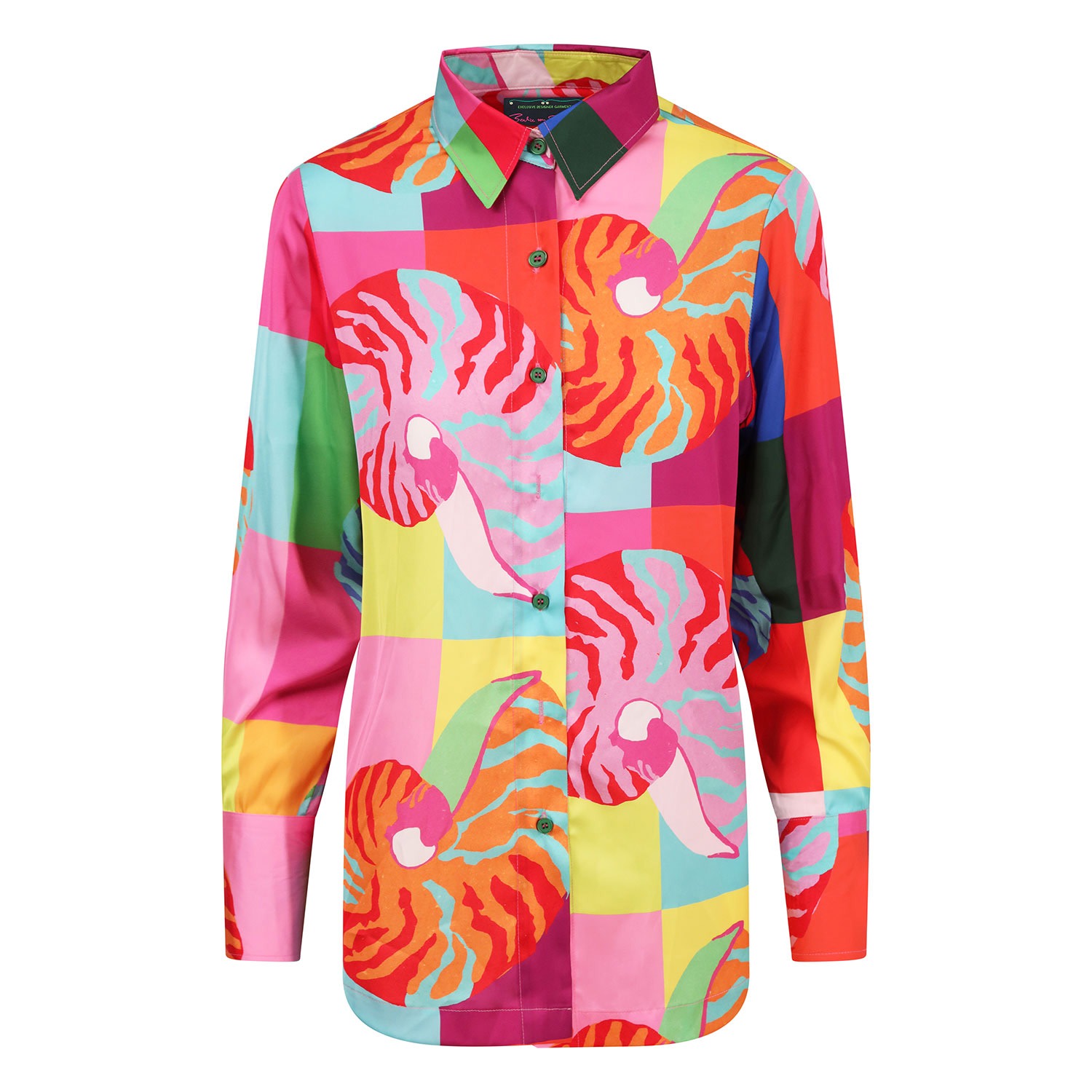 Women’s Multi Colour Moon Shell Shirt Large Beatrice Von Tresckow