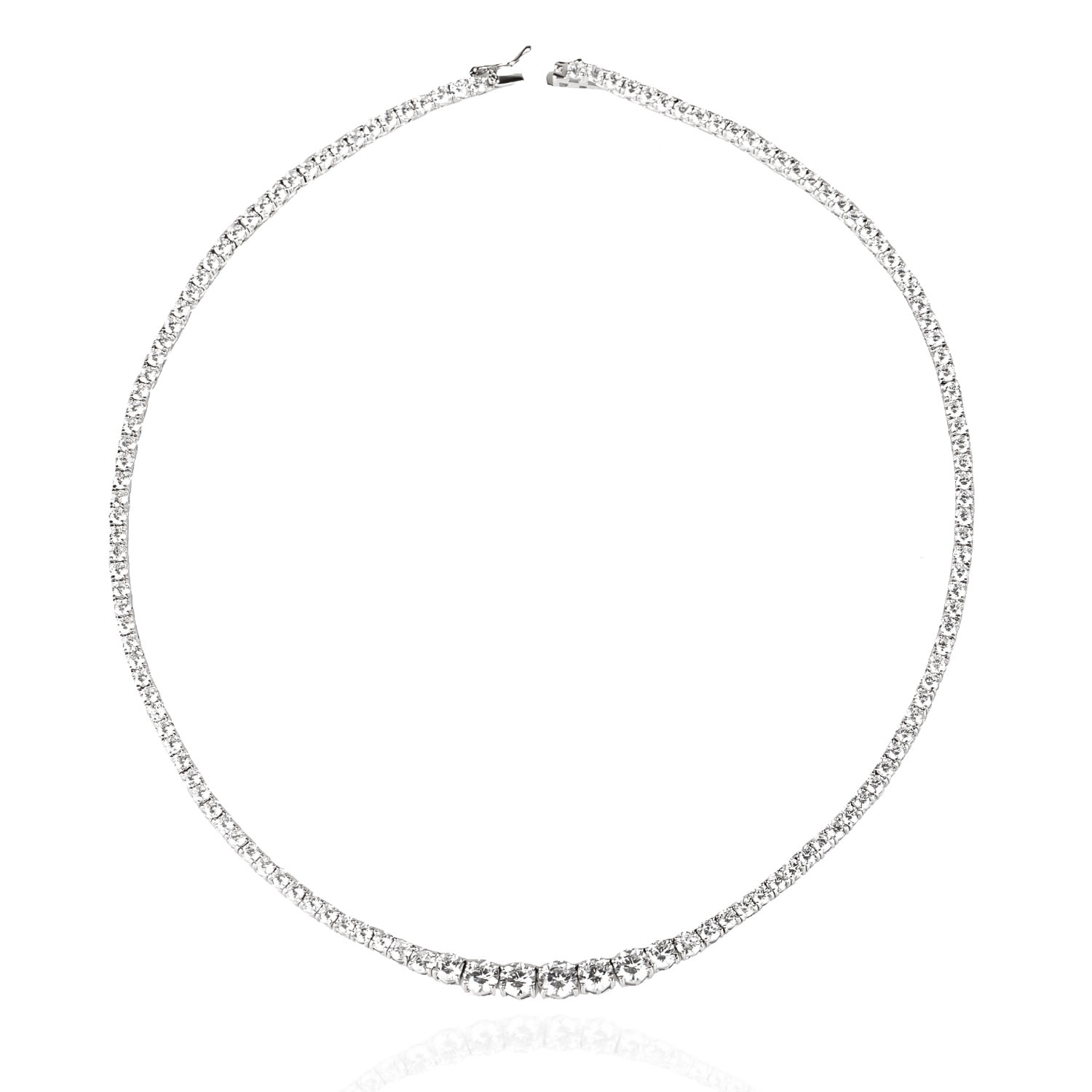 Women’s Tennis Necklace -Silver Ep Designs