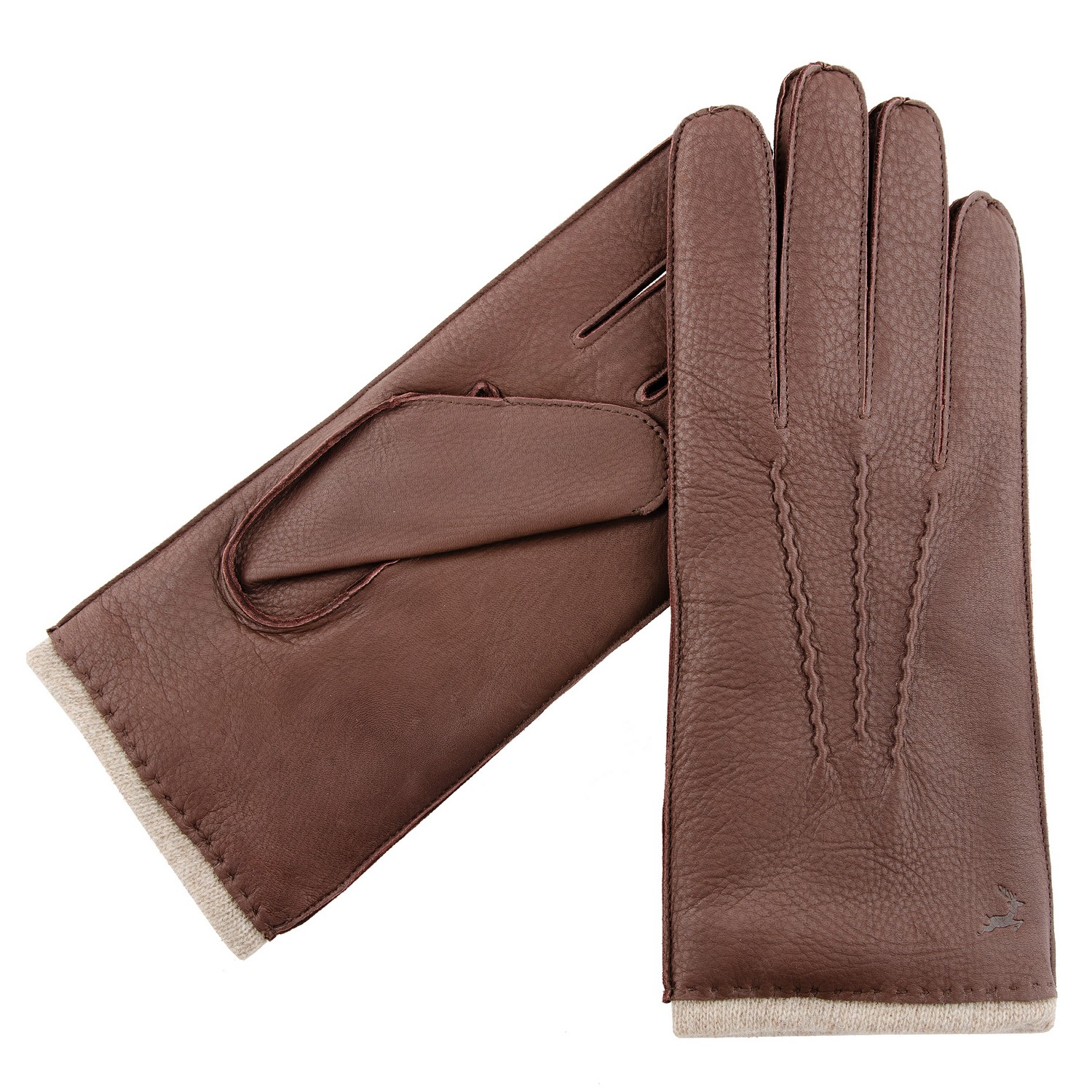 Daniel Men Leather Gloves - Brown 8" Karma Leather Gloves