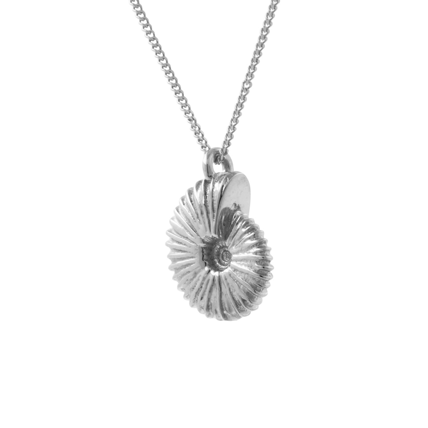 Women’s Ammonite Necklace - Silver Lee Renee