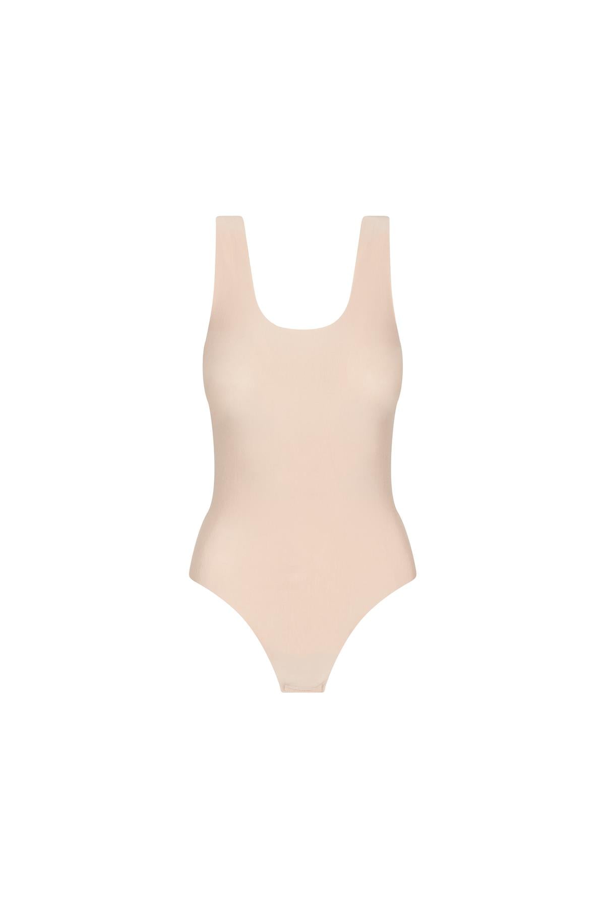 Women’s Neutrals Commando Butter Tank Bodysuit, Nude Xs