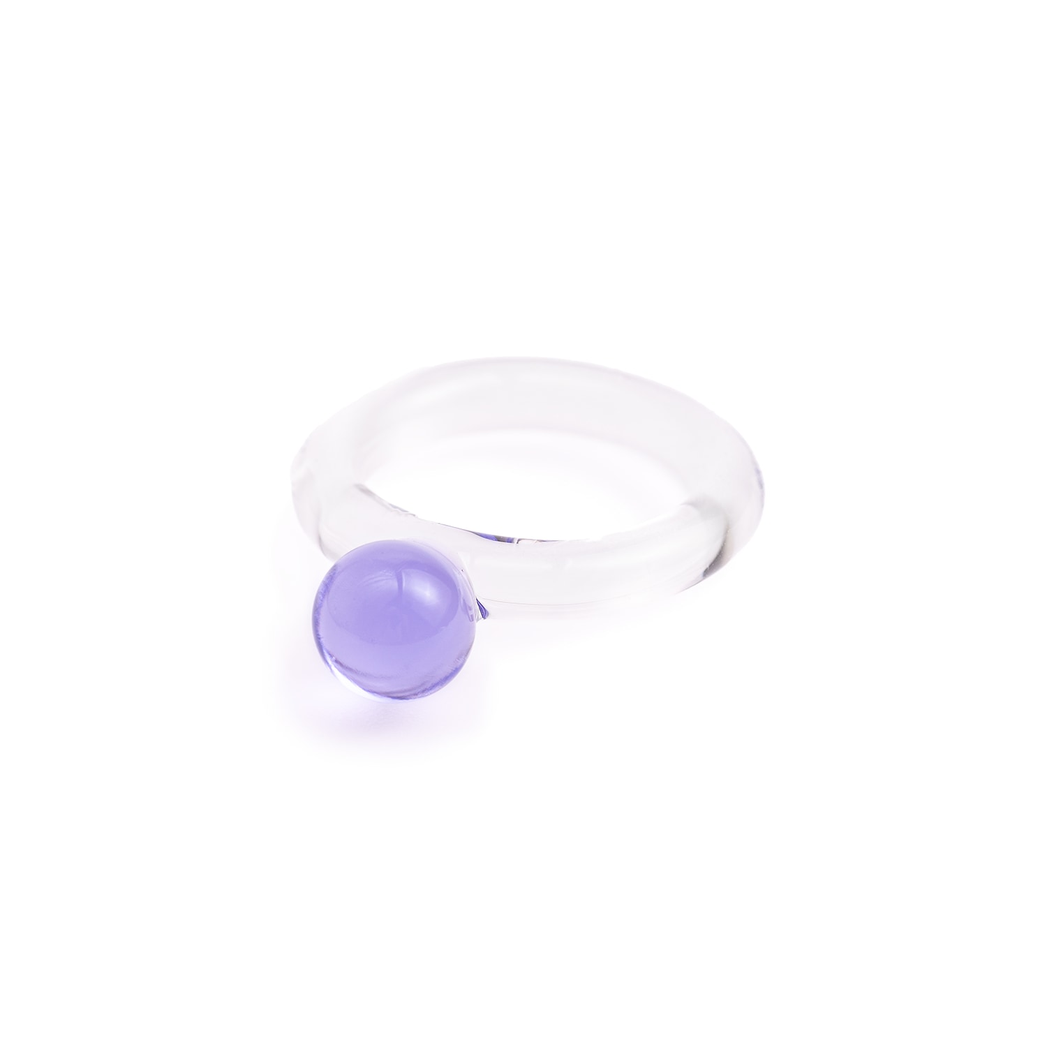 Women’s Pink / Purple Bella Glass Ring In Purple Mirumiru