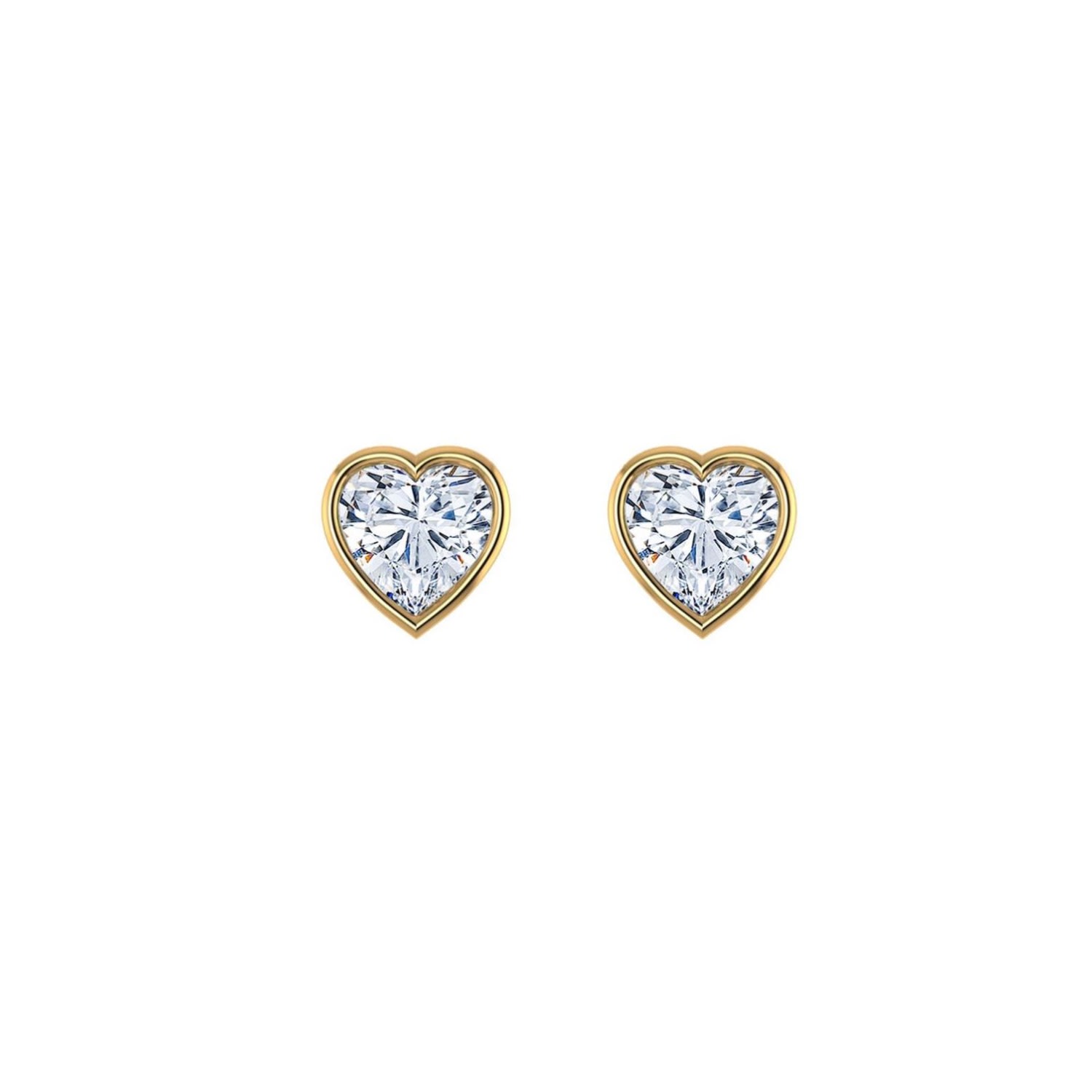 Women’s Gold The Amore Solitaire Stud The Perfect Hoop