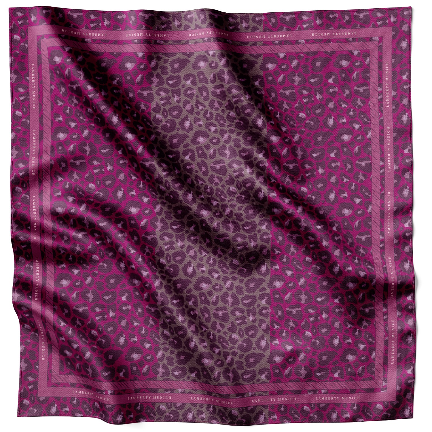 Women’s Pink / Purple A Winter Wilderness Maxi Dark Pink Silk Twill Katchmagic London X Lamberty Munich