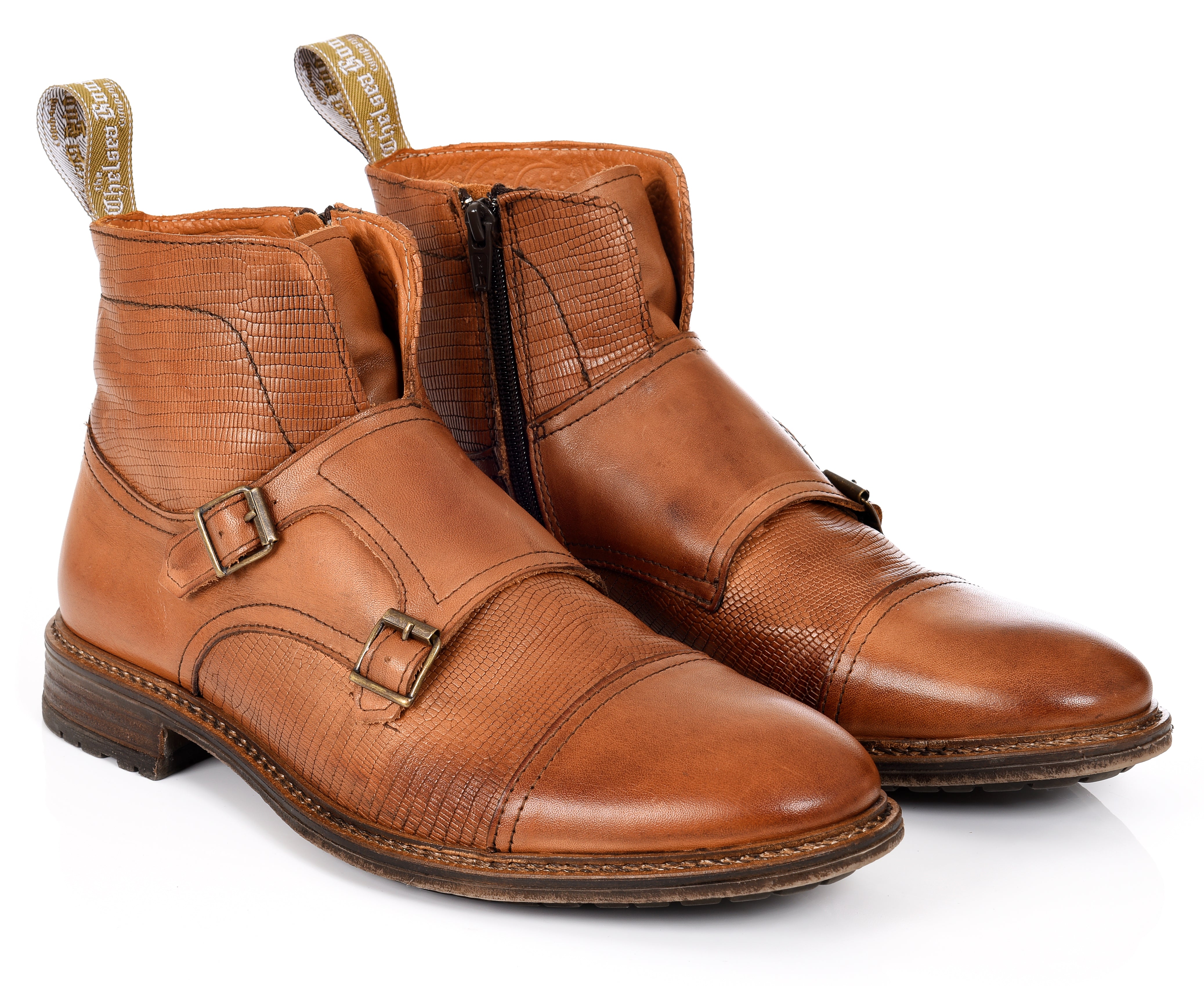 Men’s Double Buckle - Brown 7.5 Uk The Chelsea Boot Co Est. 1851