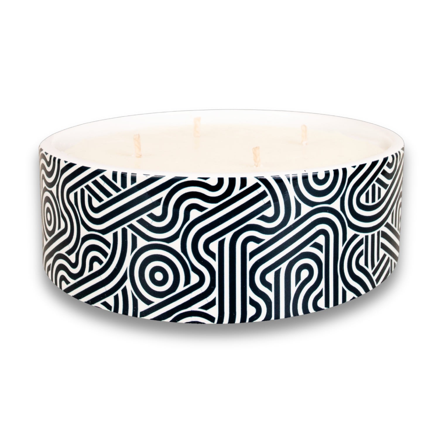 White / Black Andromeda Soy Candle - Fico Fragrance One Size Inkrypt London