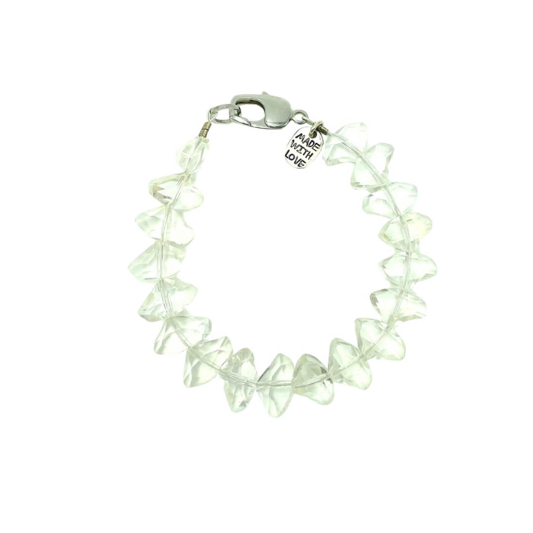 Women’s Neutrals Clara Clear Crystal Bracelet Amy Delson Jewelry