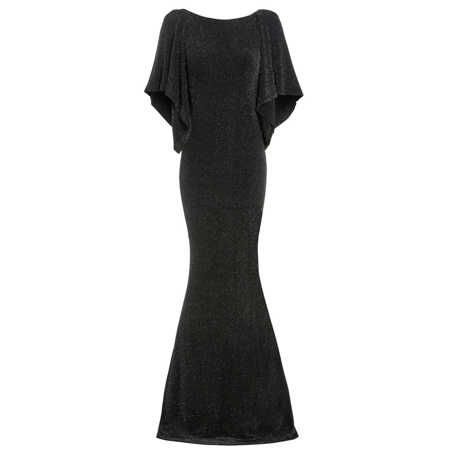 Women’s Marylin Black Cowl Back Gown Small Sarvin