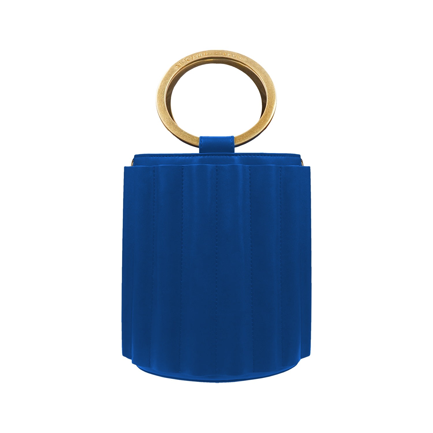 Women’s Water Metal Handle Bucket Bag - Royal Blue Alkeme Atelier