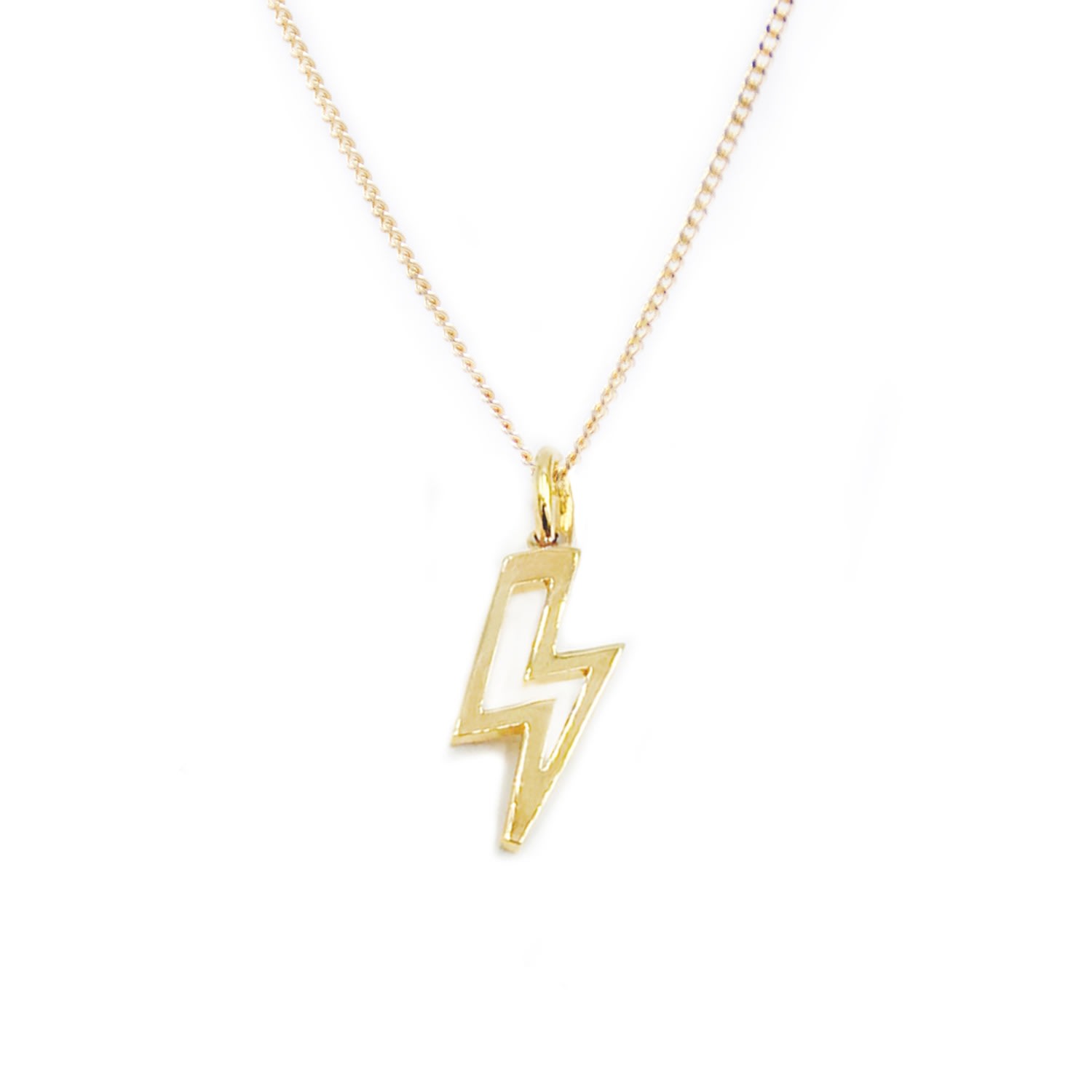 Women’s Lightning Bolt Pendant Gold Litzi