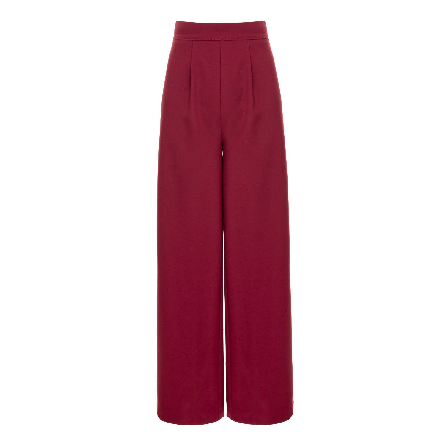 Women’s Red Wide Leg Trousers - Burgundy Small Avenue no.29