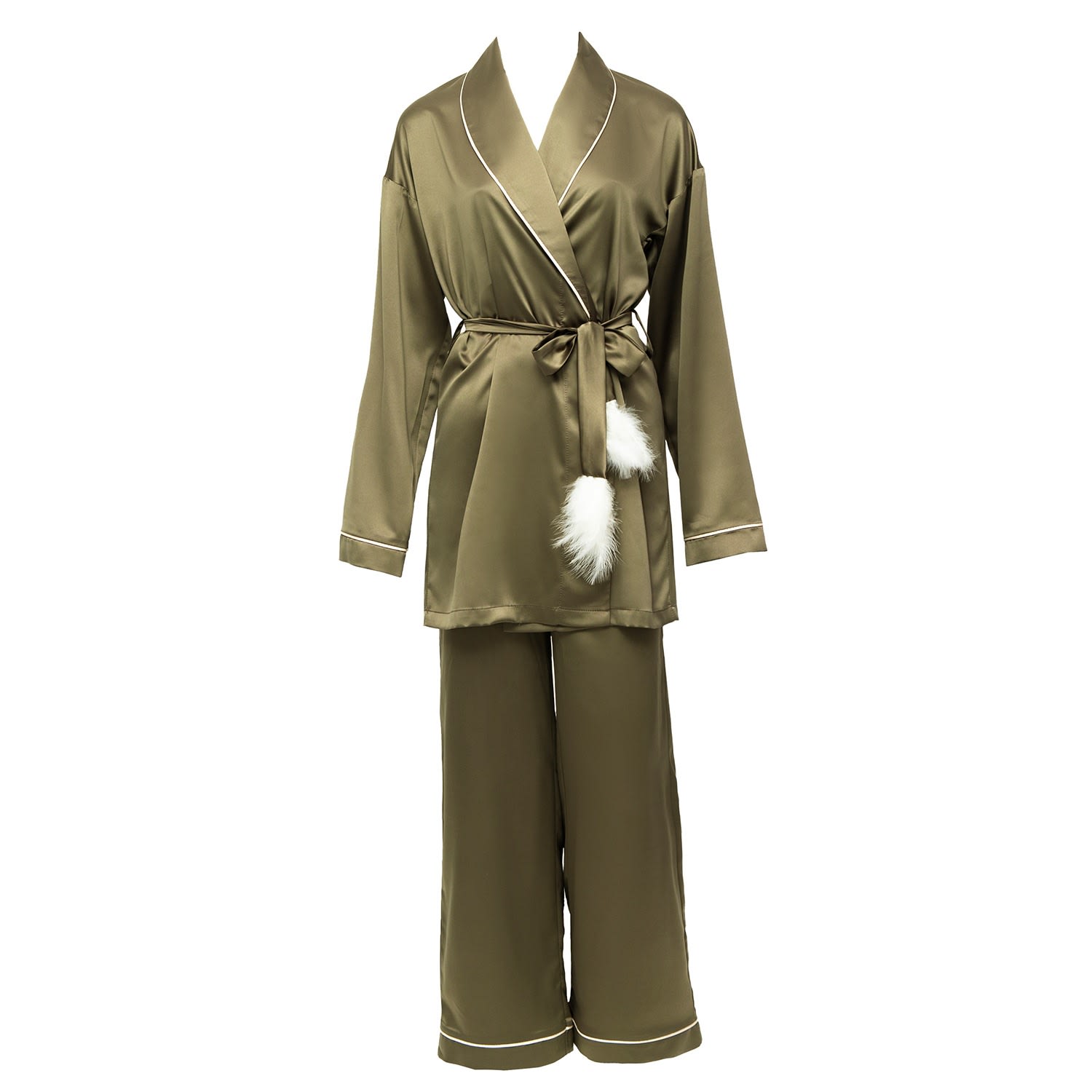 Women’s Green Pistacchio Ice-Cream Loungewear Set Small La Musa