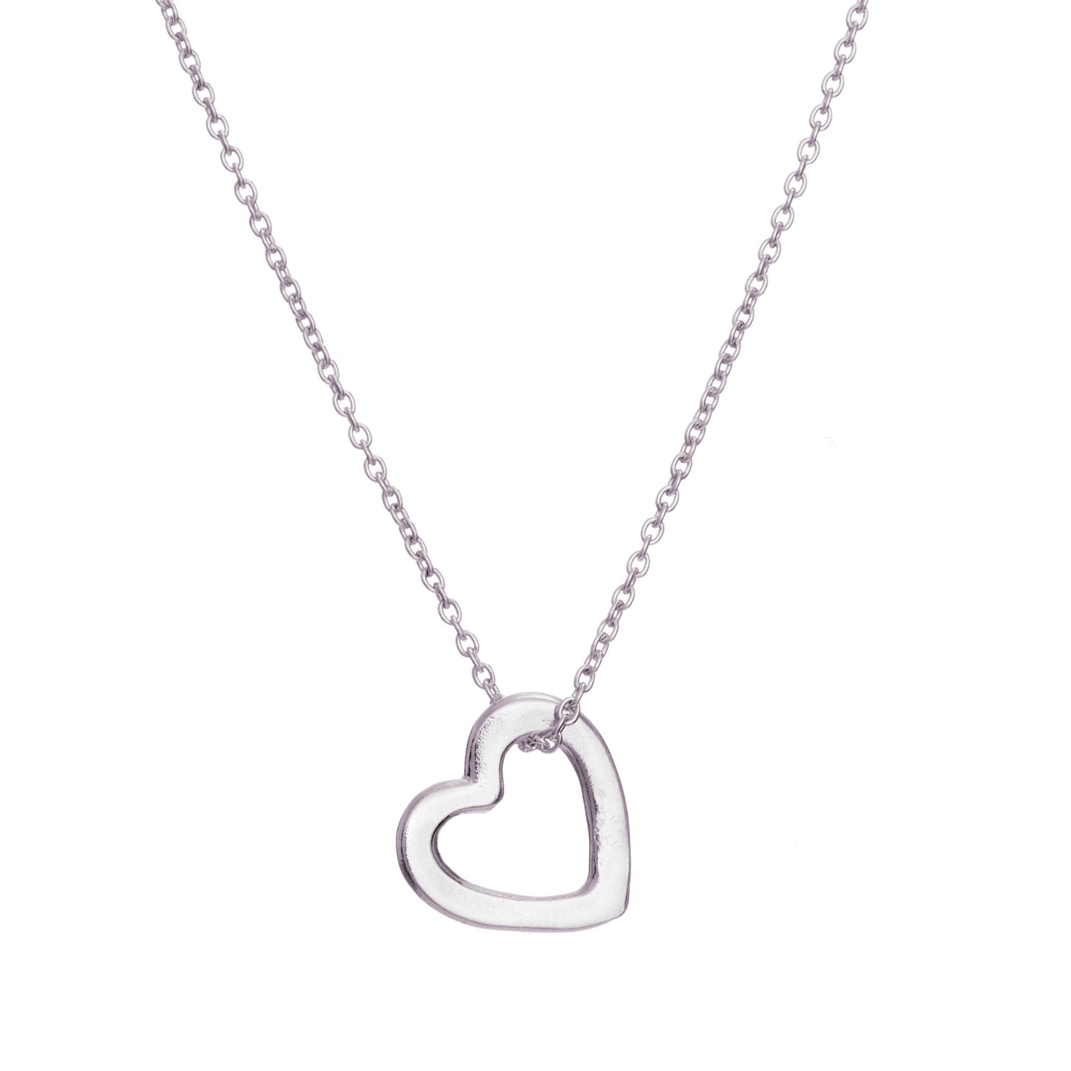 Women’s Sterling Silver Mini Heart Necklace Posh Totty Designs