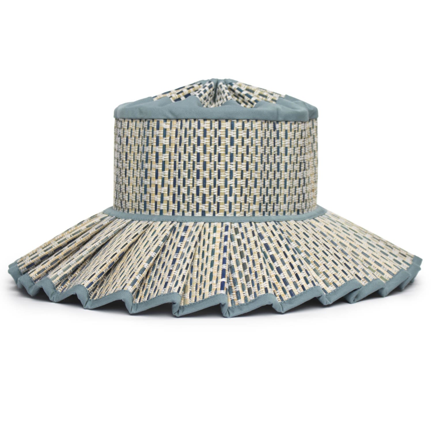 Women’s Blue Burano Capri Midi Sun Hat Small Lorna Murray