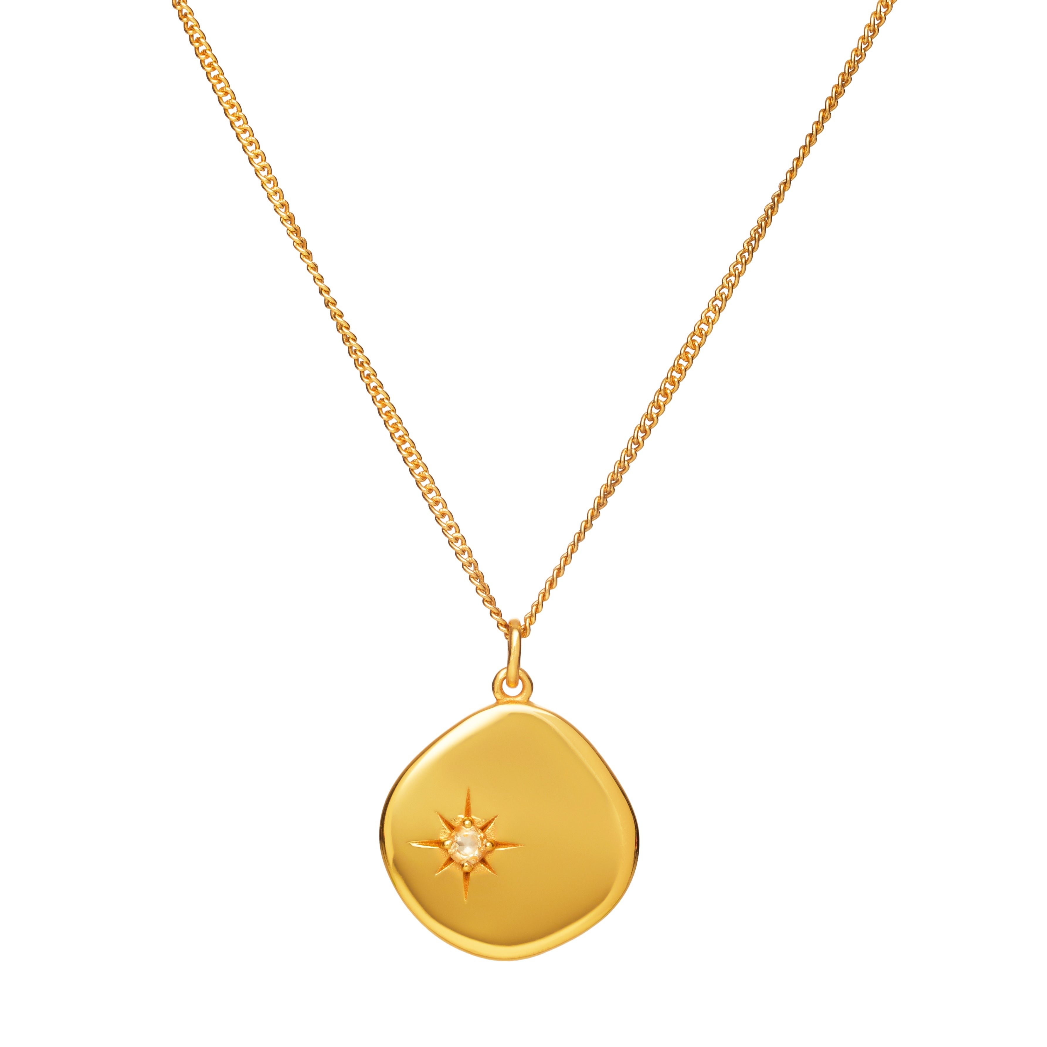 Women’s November Birthstone Necklace - Gold Mosuo Jewellery