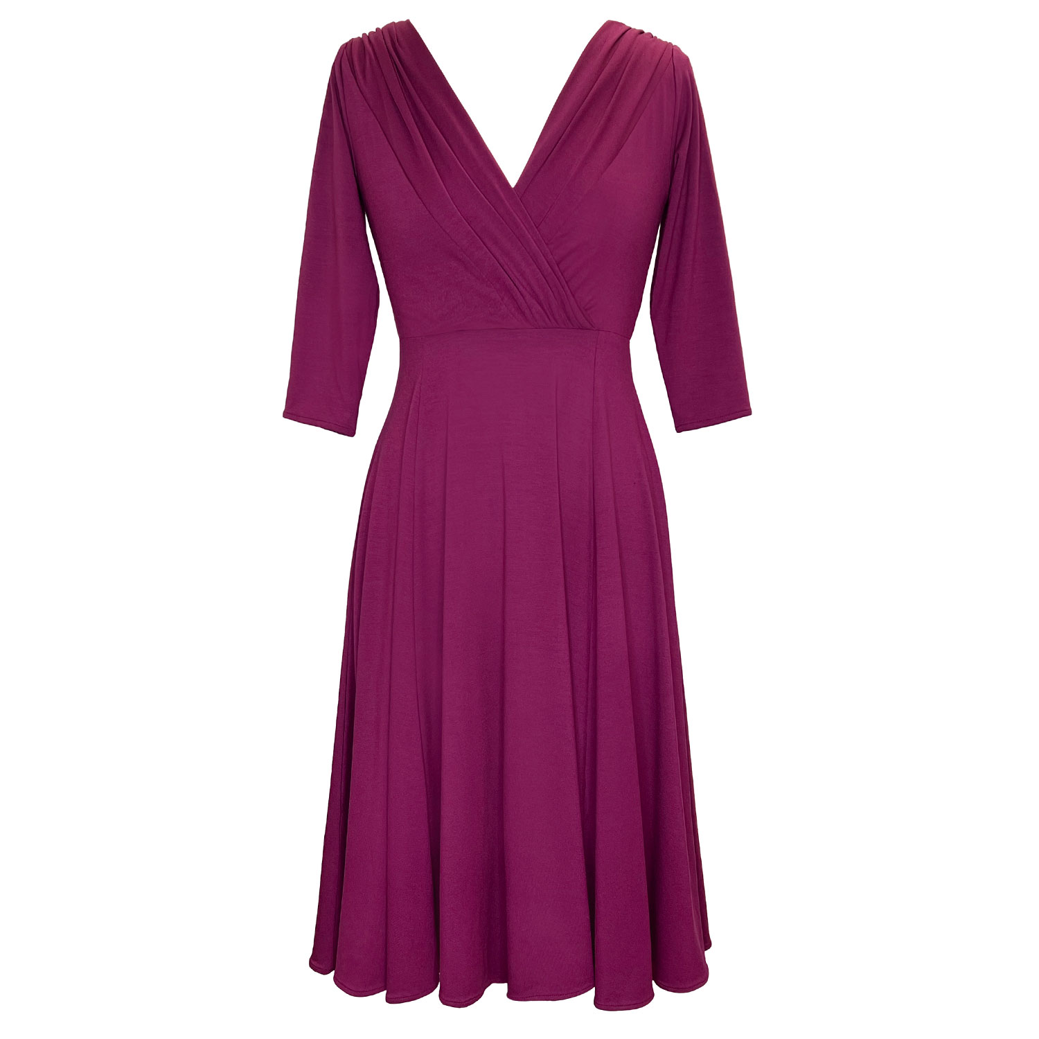 Women’s Pink / Purple Annie Dress In Plum Wine Xxs/Xs Alie Street London