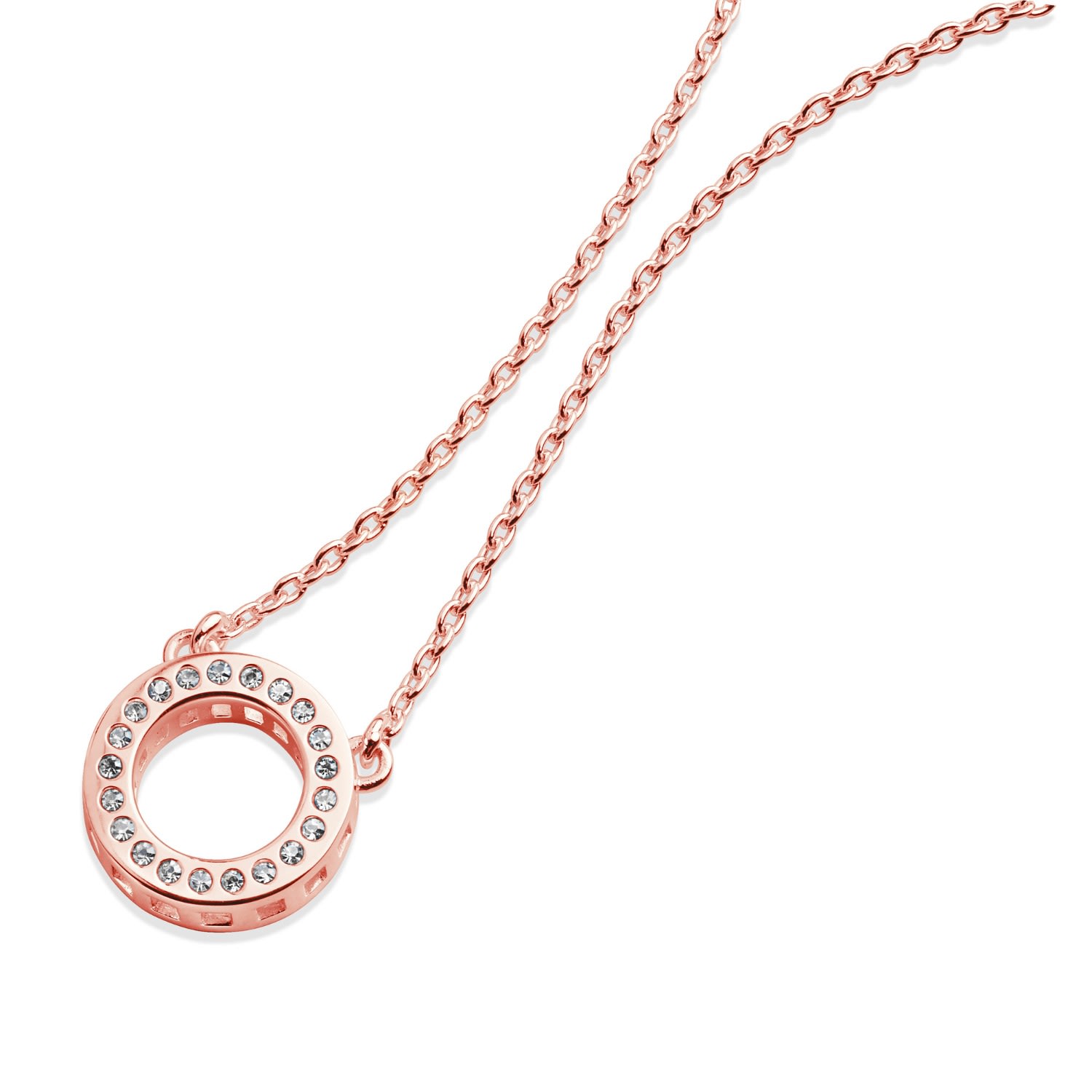 Women’s Halo Pendant In Rose Gold Vermeil Lucy Quartermaine