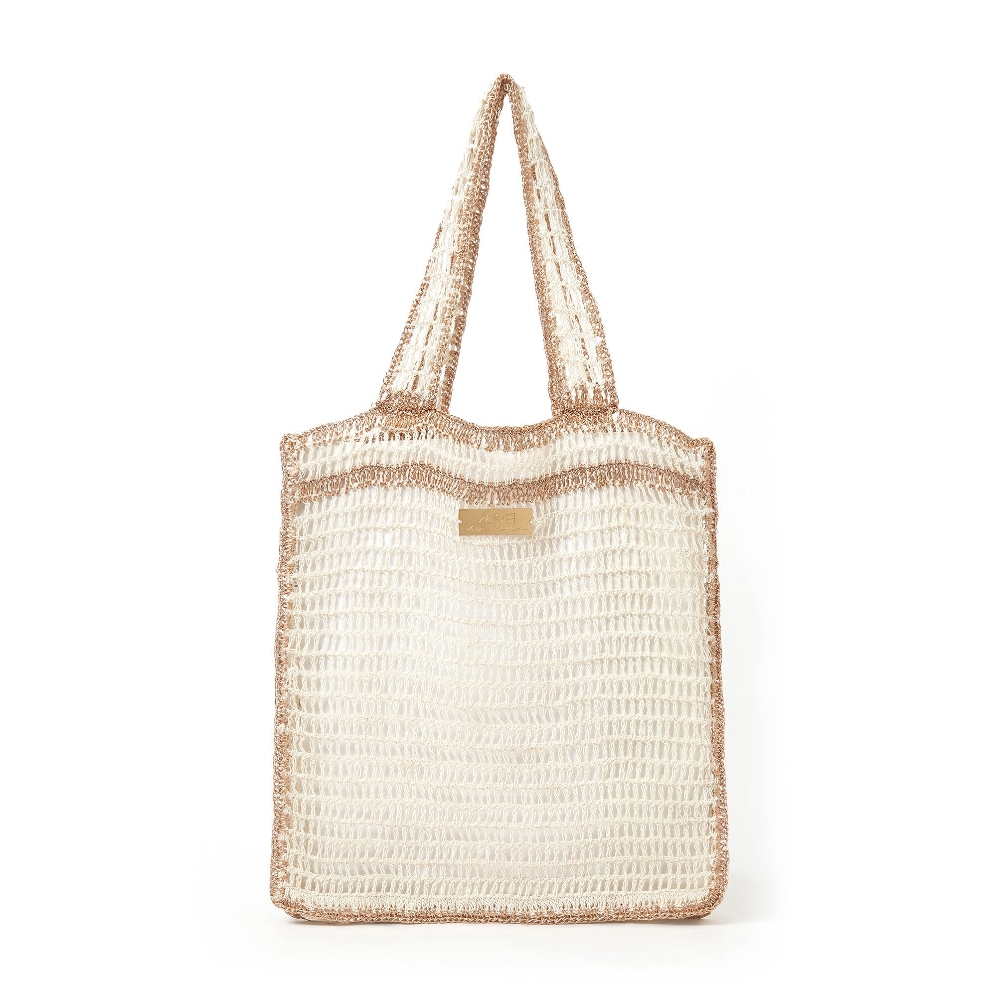 Women’s White Lani Beach Bag - Pearl Arms of Eve