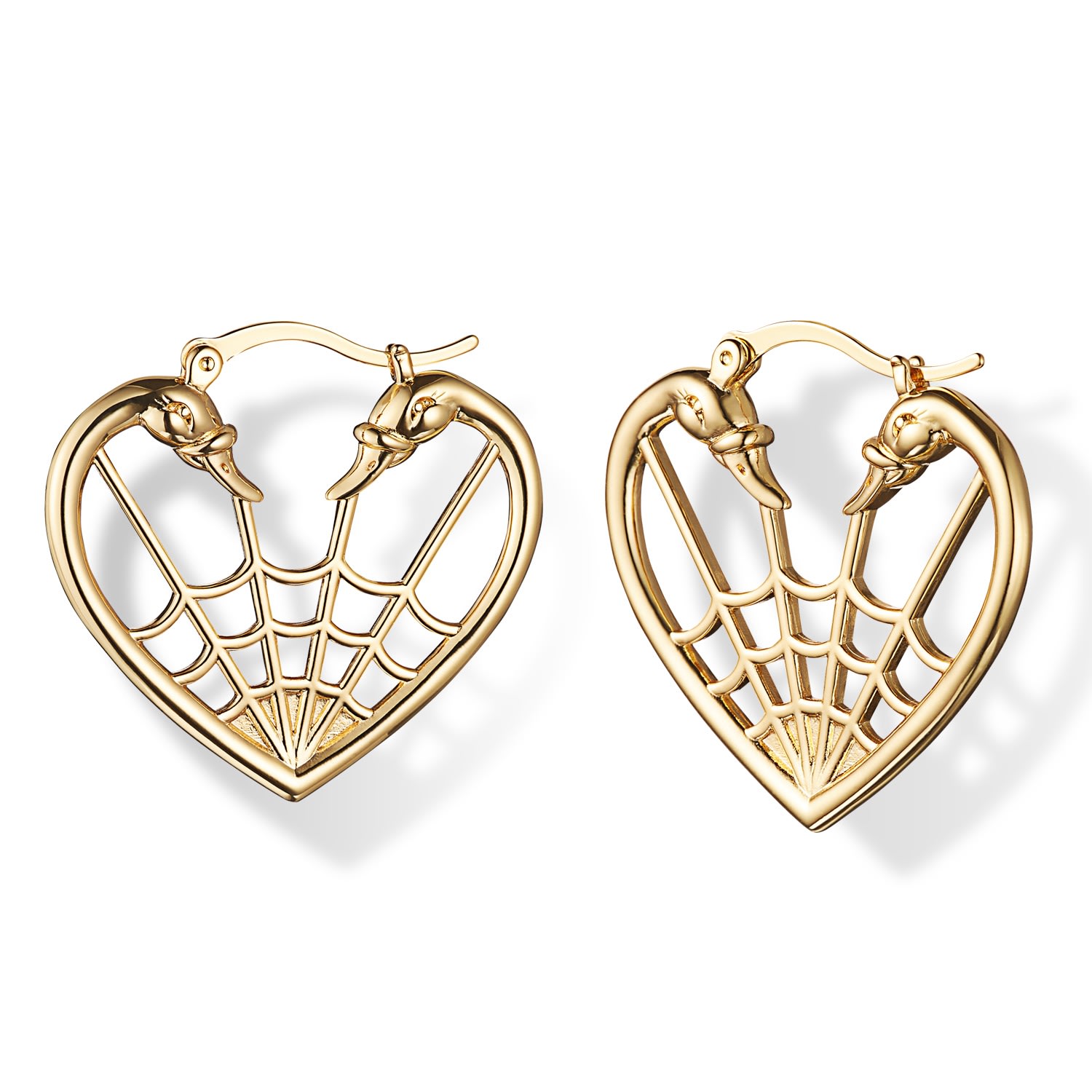 Women’s Gold Heart Earrings Milk Tooth Ldn