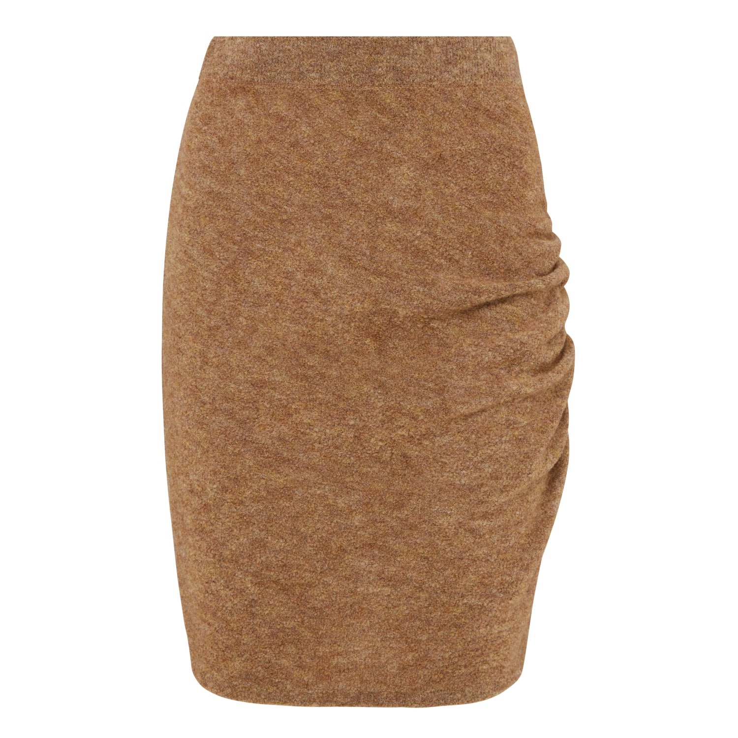 Women’s Taos Merino Wool Mini Skirt - Camel Brown Extra Small Les Friday