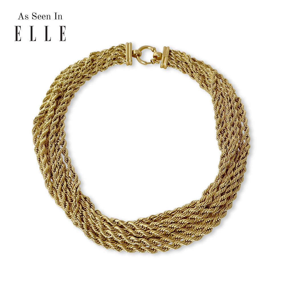 Women’s Gold Layered Rope Necklace Anisa Sojka