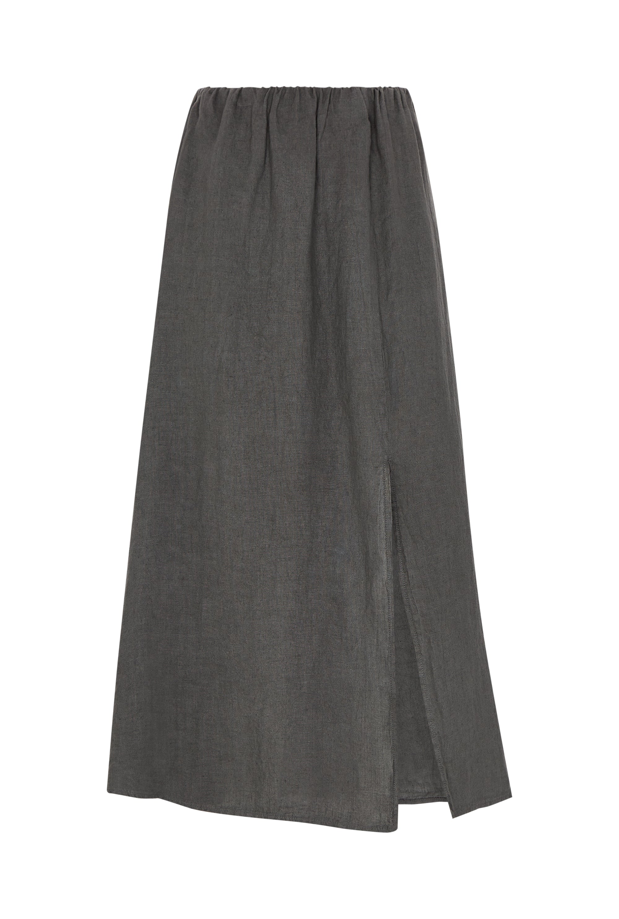 Women’s Maxi Linen Skirt - Grey XXXL James Lakeland